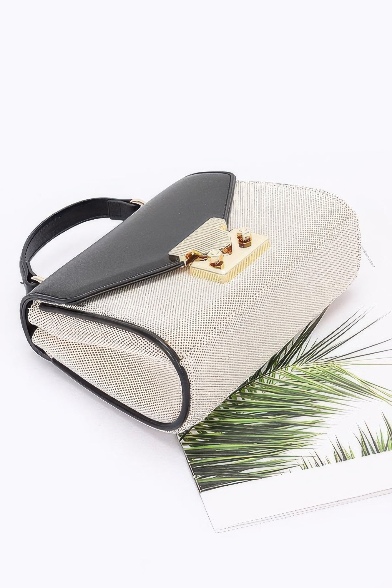 Canvas Top Handle Flap Bag