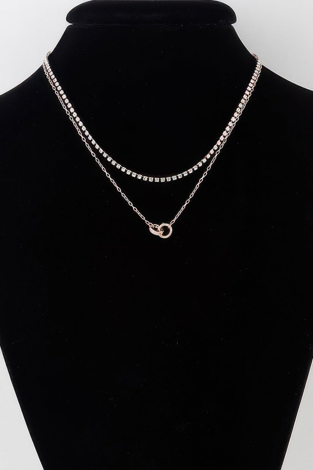 Interlinked Ring Chain Necklace