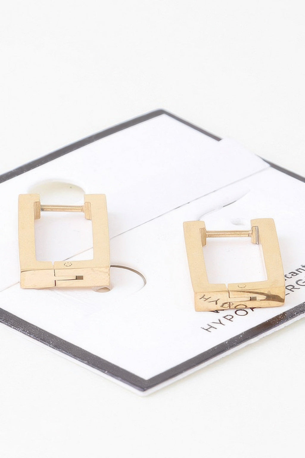 Delicate Frame Hoop Earrings