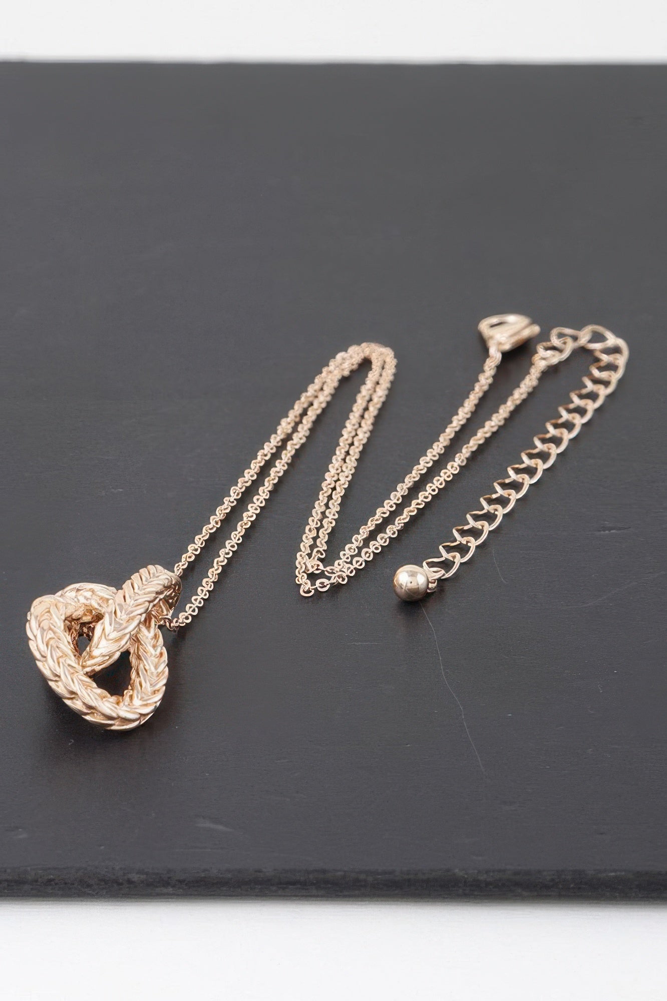 Braided Interweave Pendant Necklace