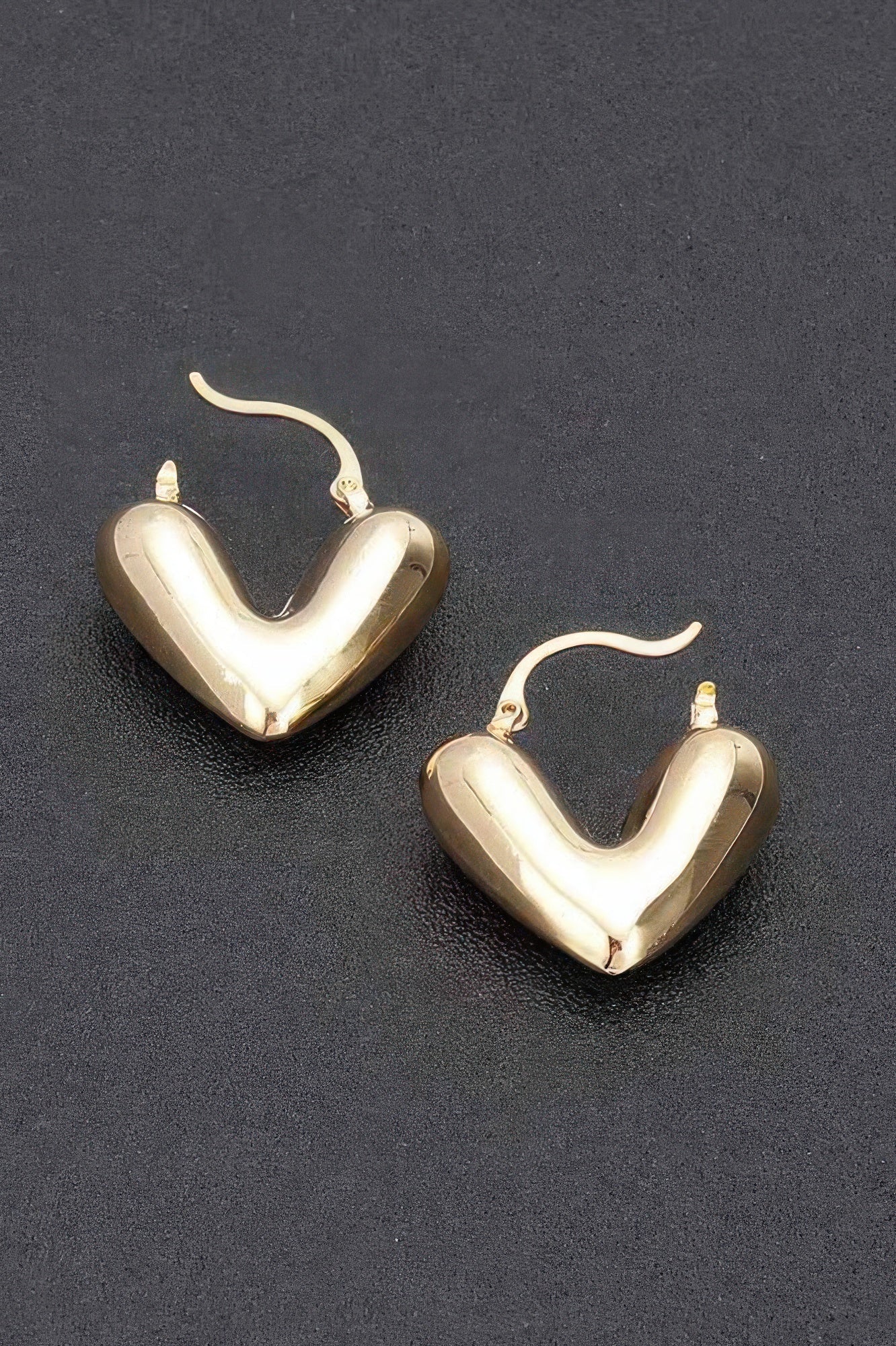 Metal Heart Earrings