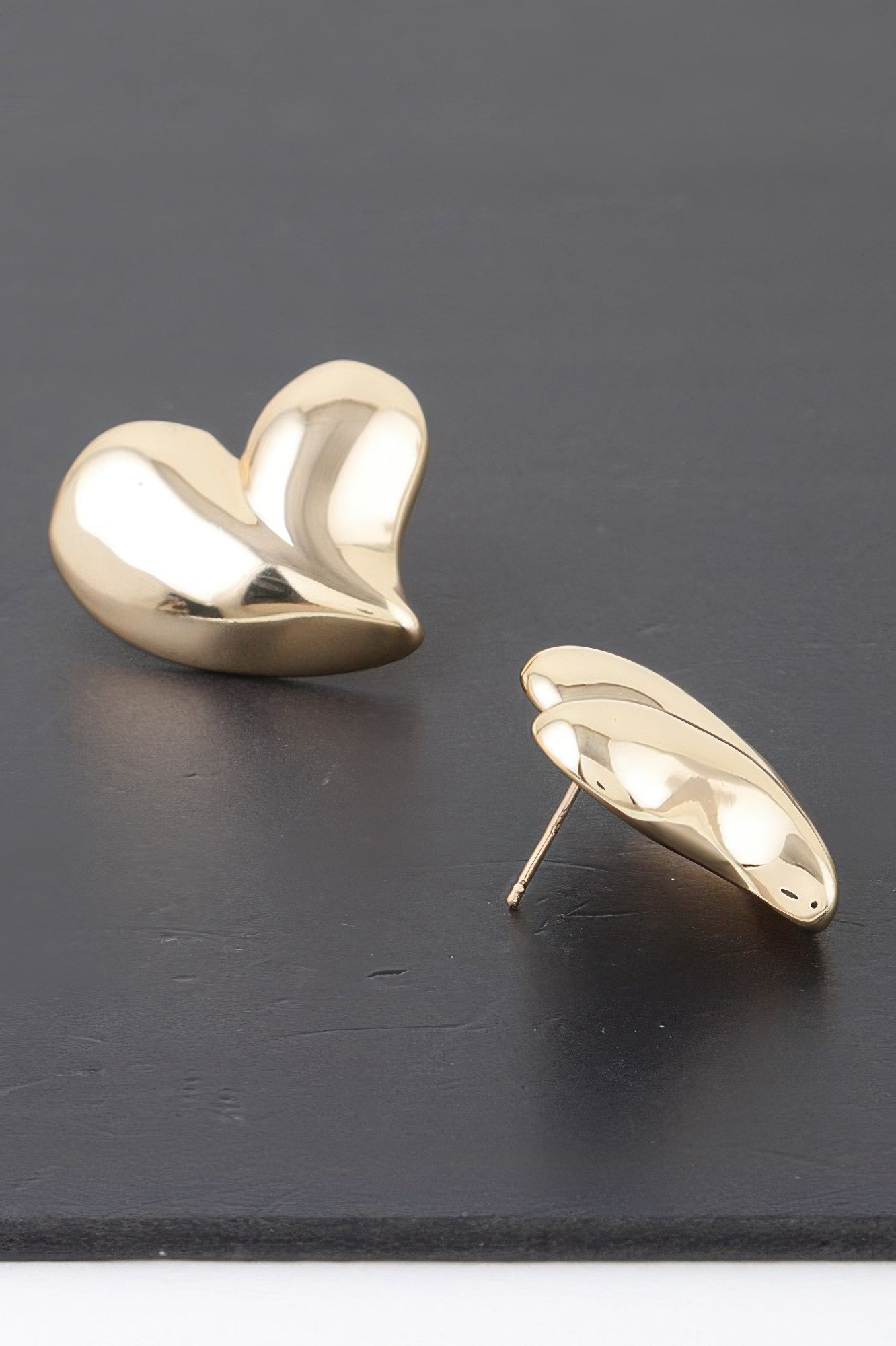Shiny Twin Hearts Earrings