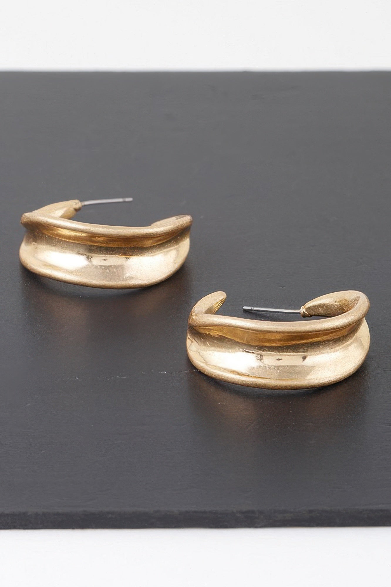 Hollowed Hook Hoop Earrings