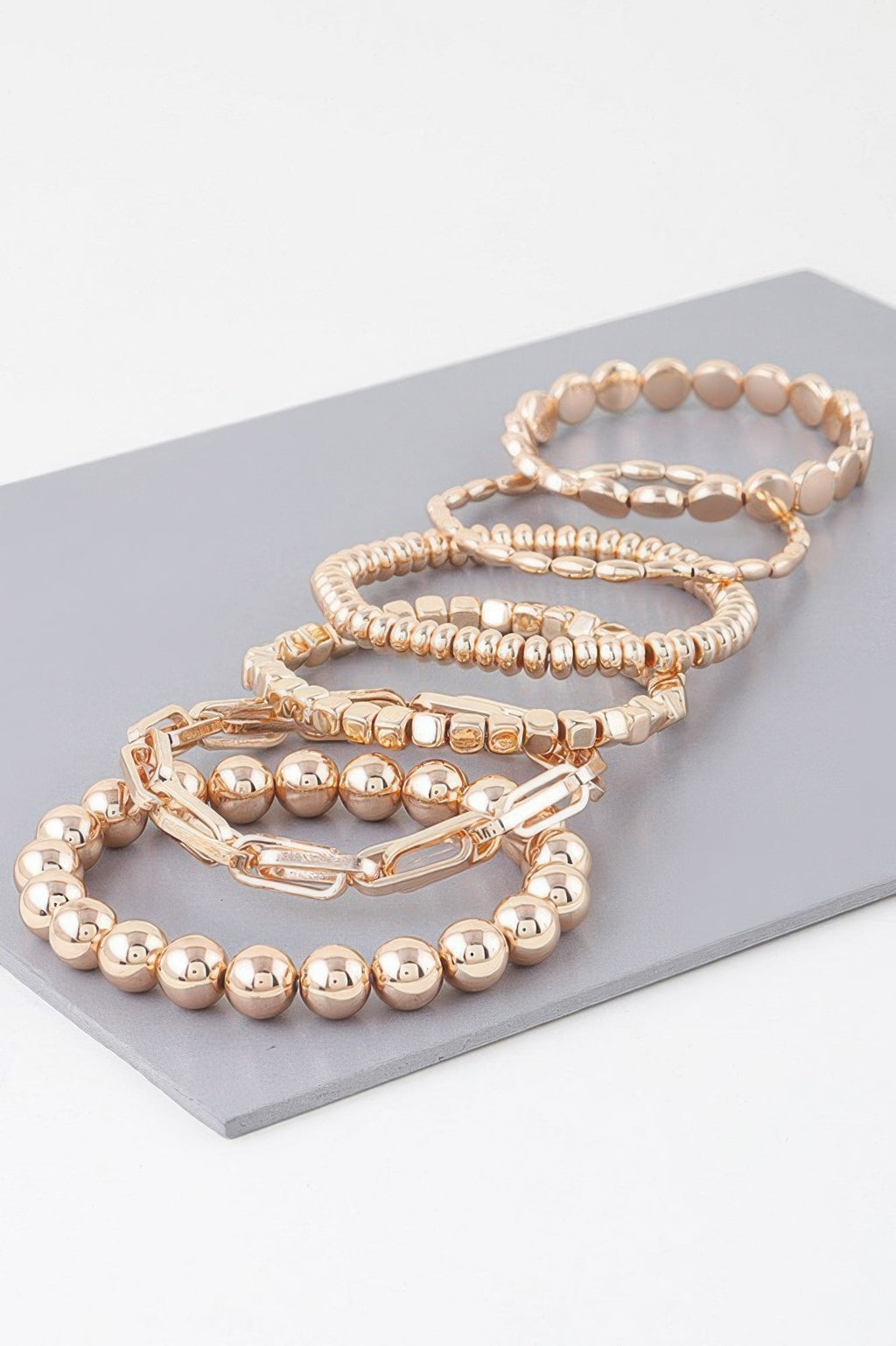 Multi Bead N Chain Bracelet