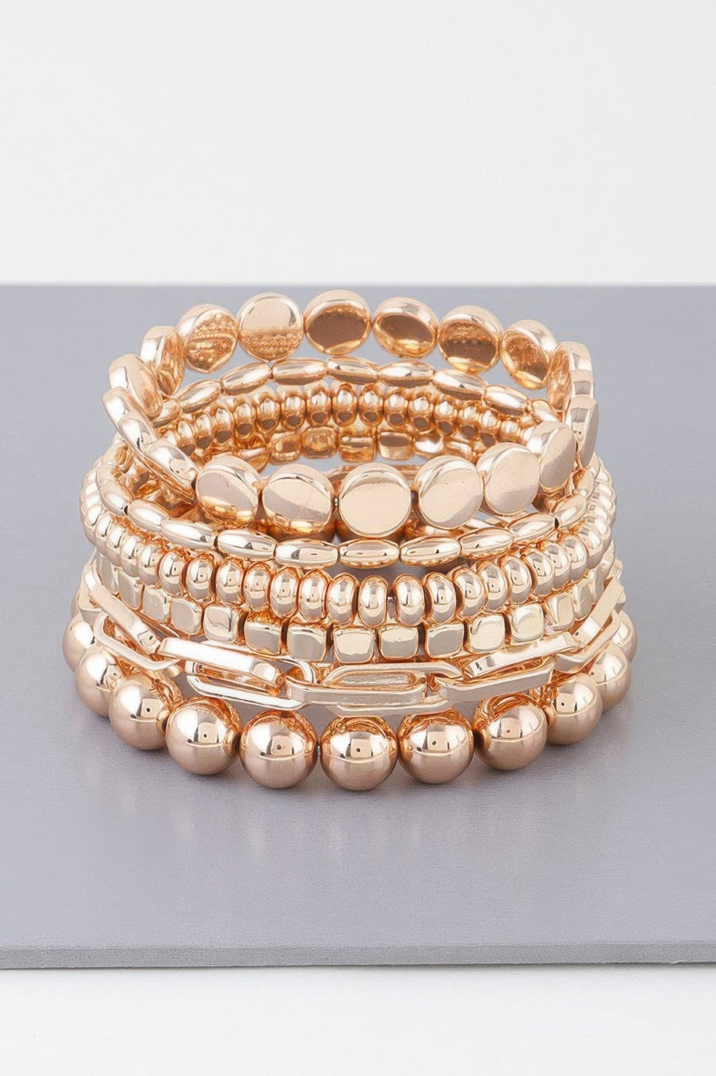 Multi Bead N Chain Bracelet