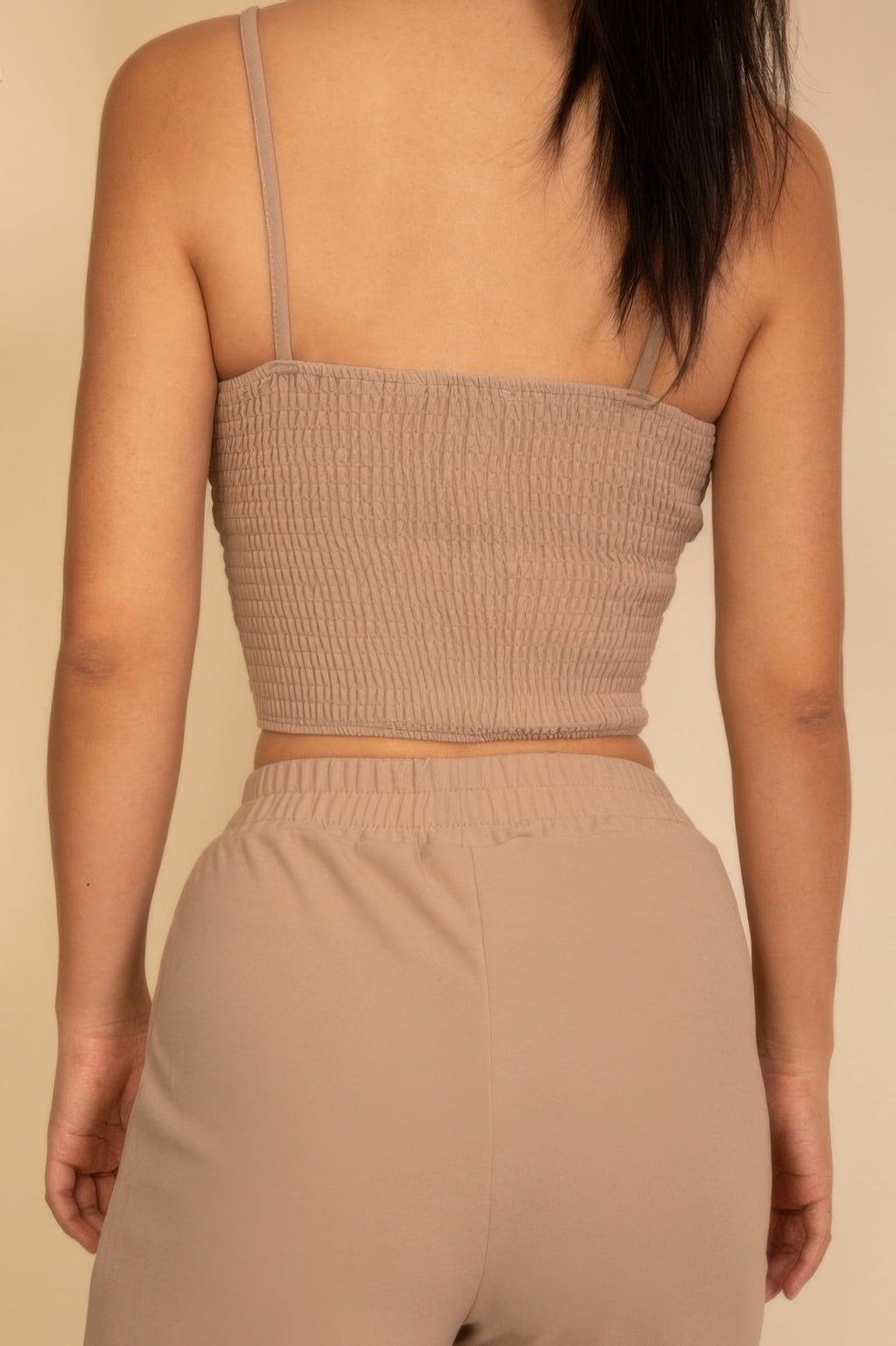 Spaghetti Strap Bralette Top & Wide Leg Pants Set