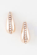 Rhinestone Tear Drop Earring