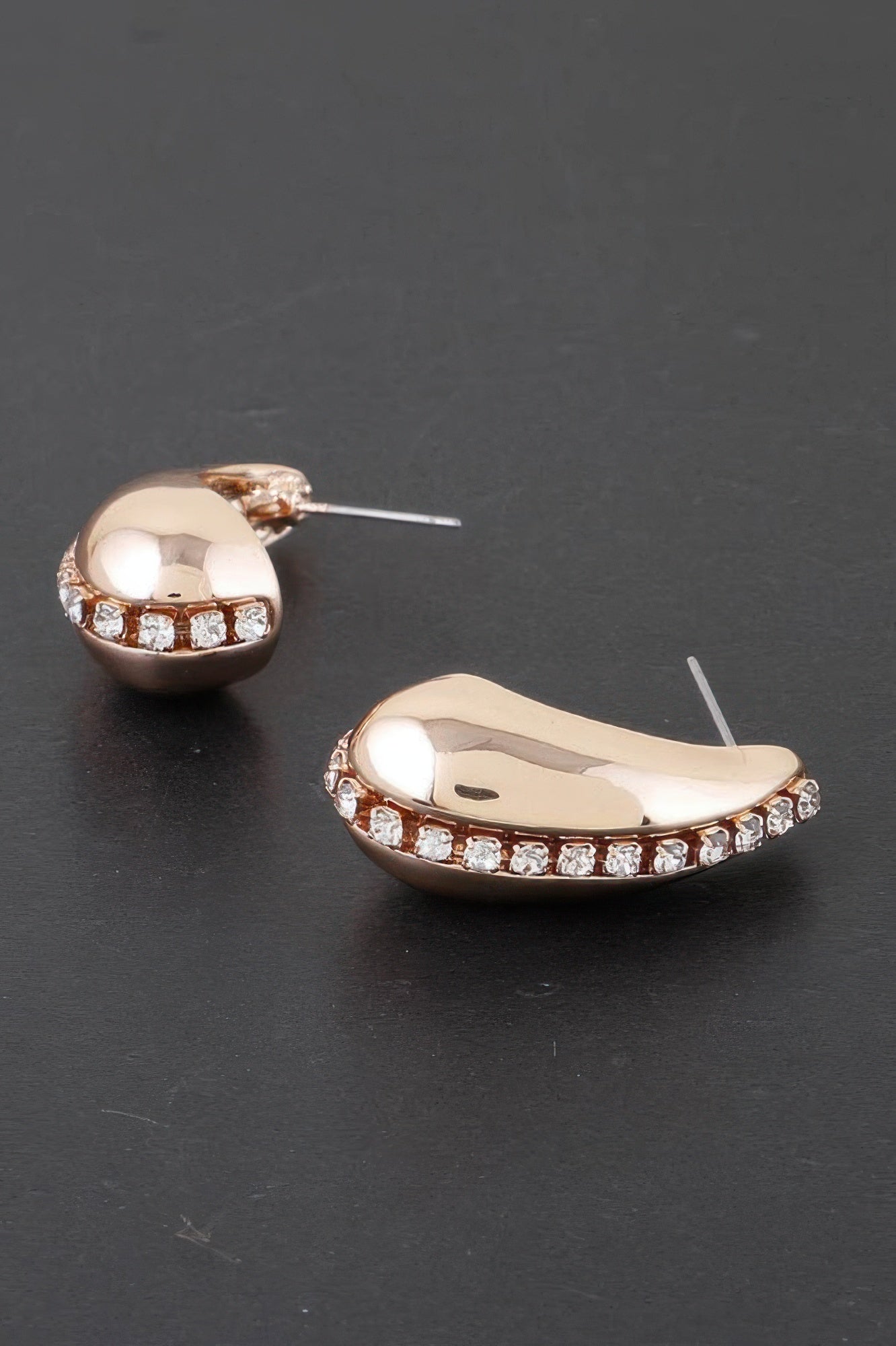 Rhinestone Tear Drop Earring