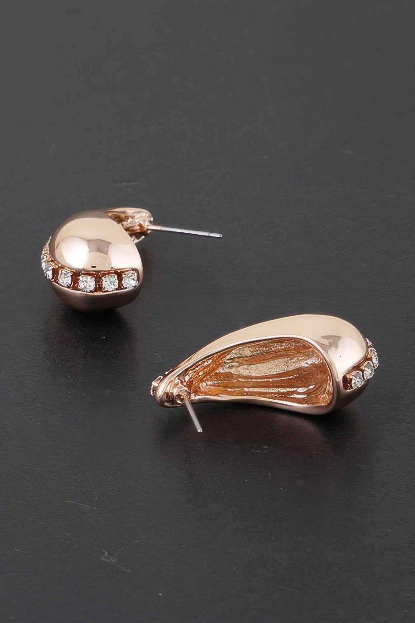 Rhinestone Tear Drop Earring