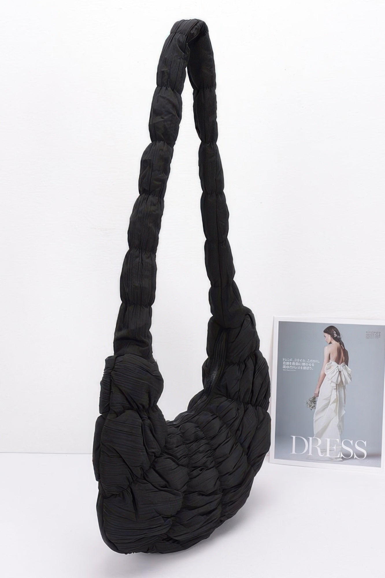 Quilted Nylon Padded Crossbody Bag