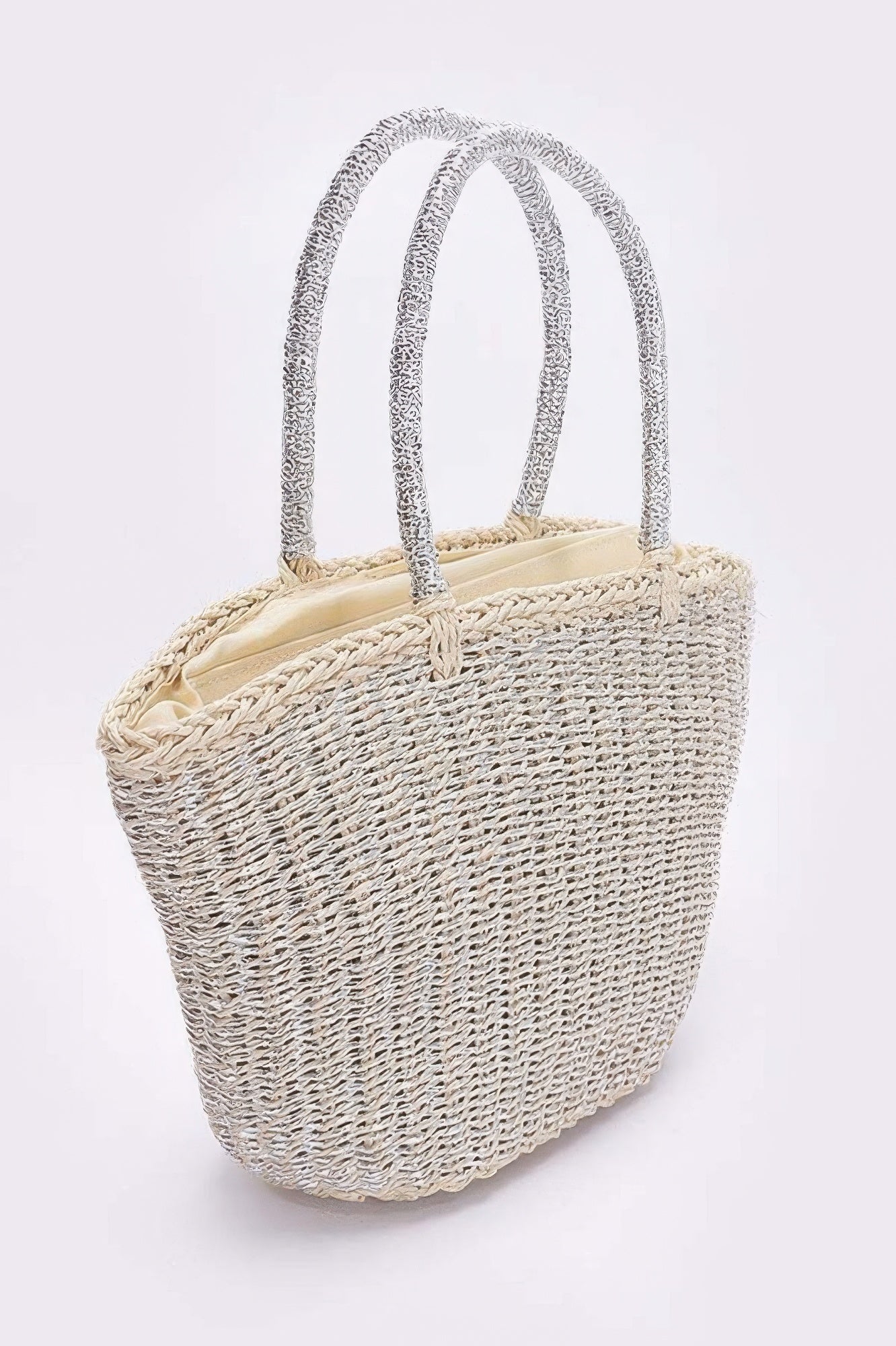 Faux Straw Sunshine Tote