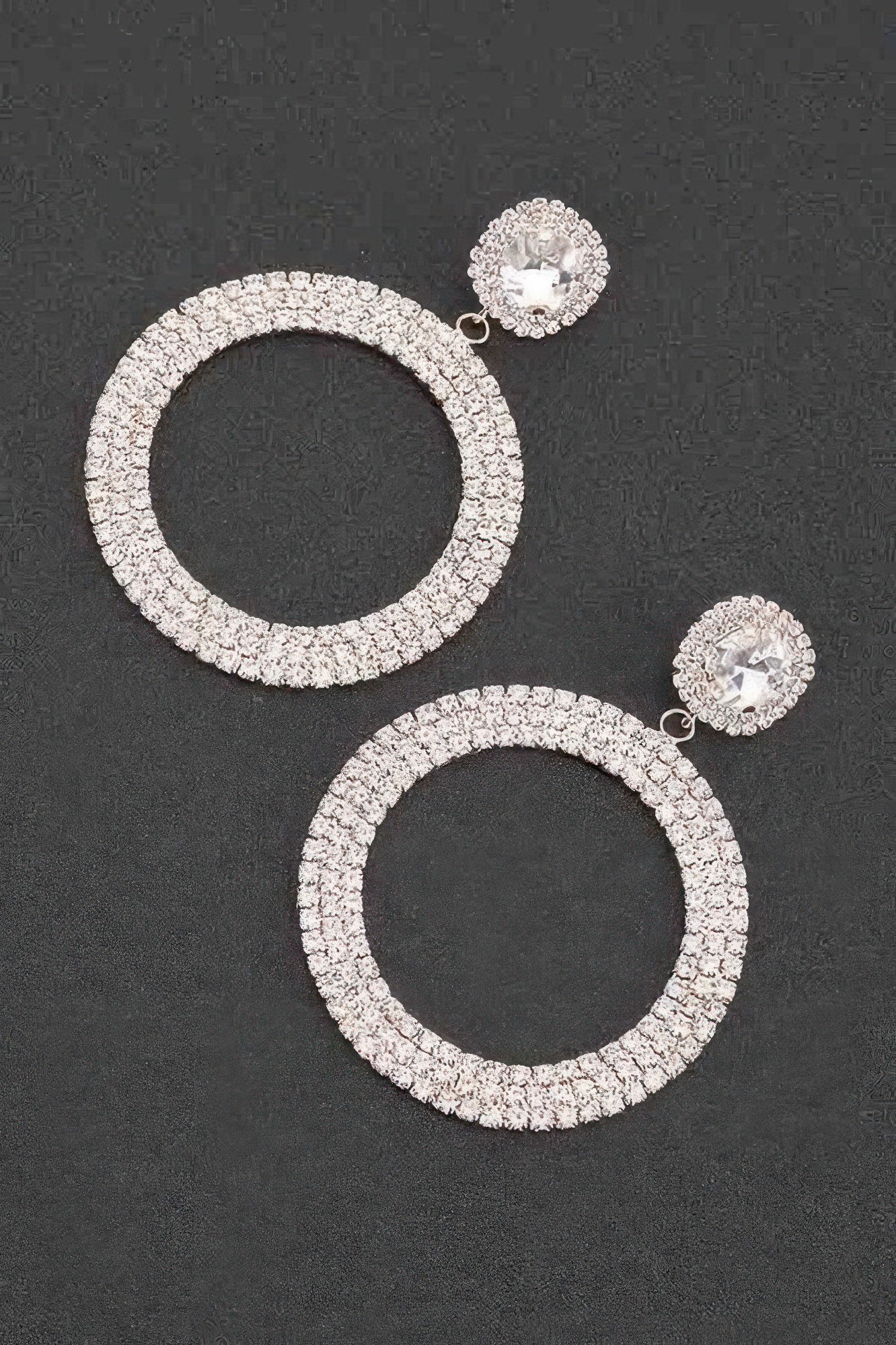 Luxury Rhinestone Circular Earrings