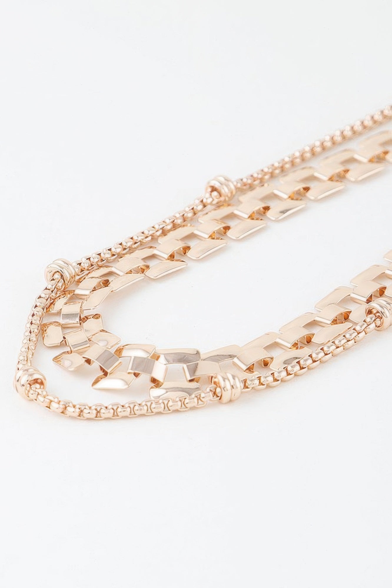 Double Box Chain Necklace