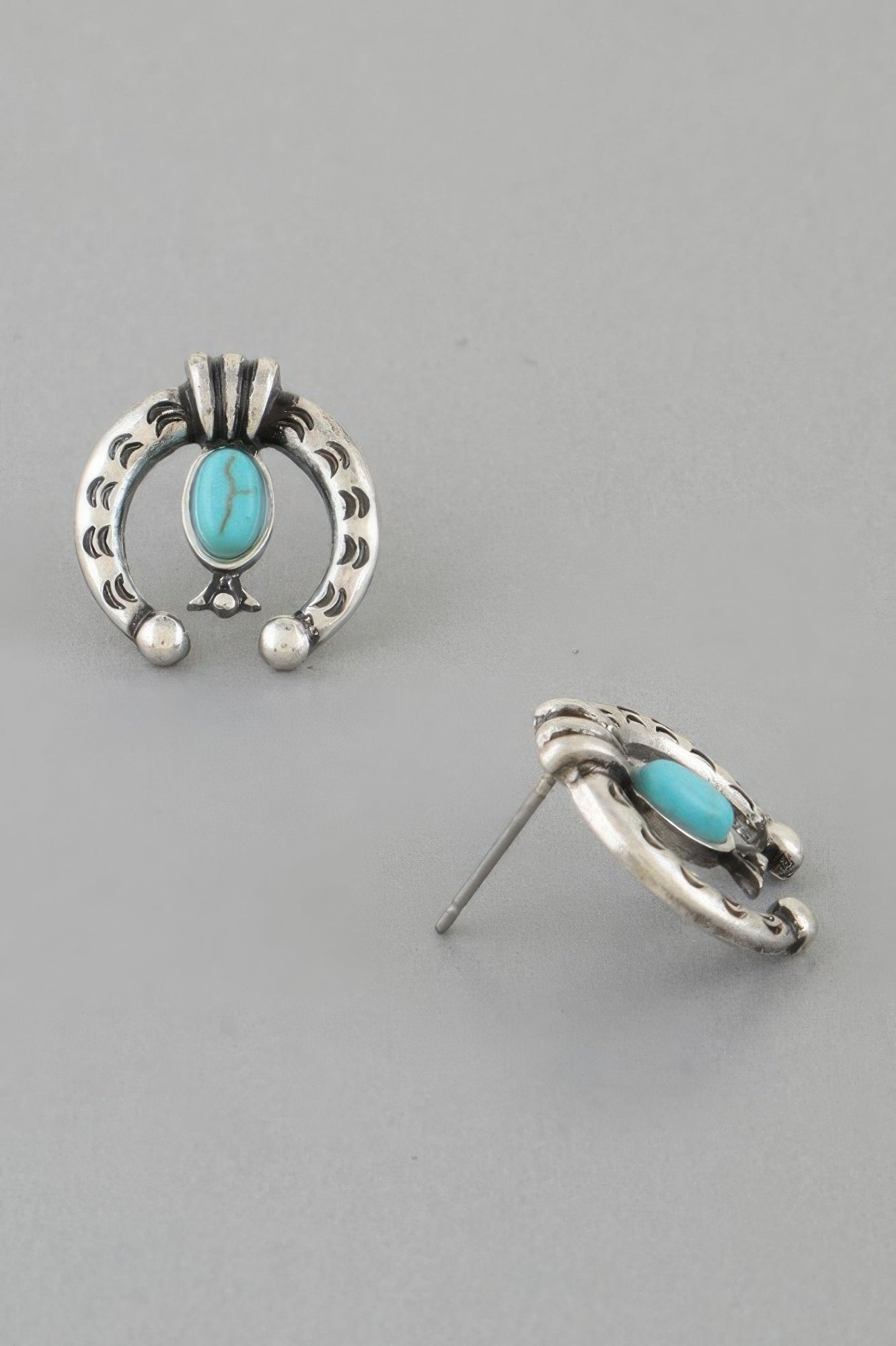 Antique Horseshoe Stud Earrings