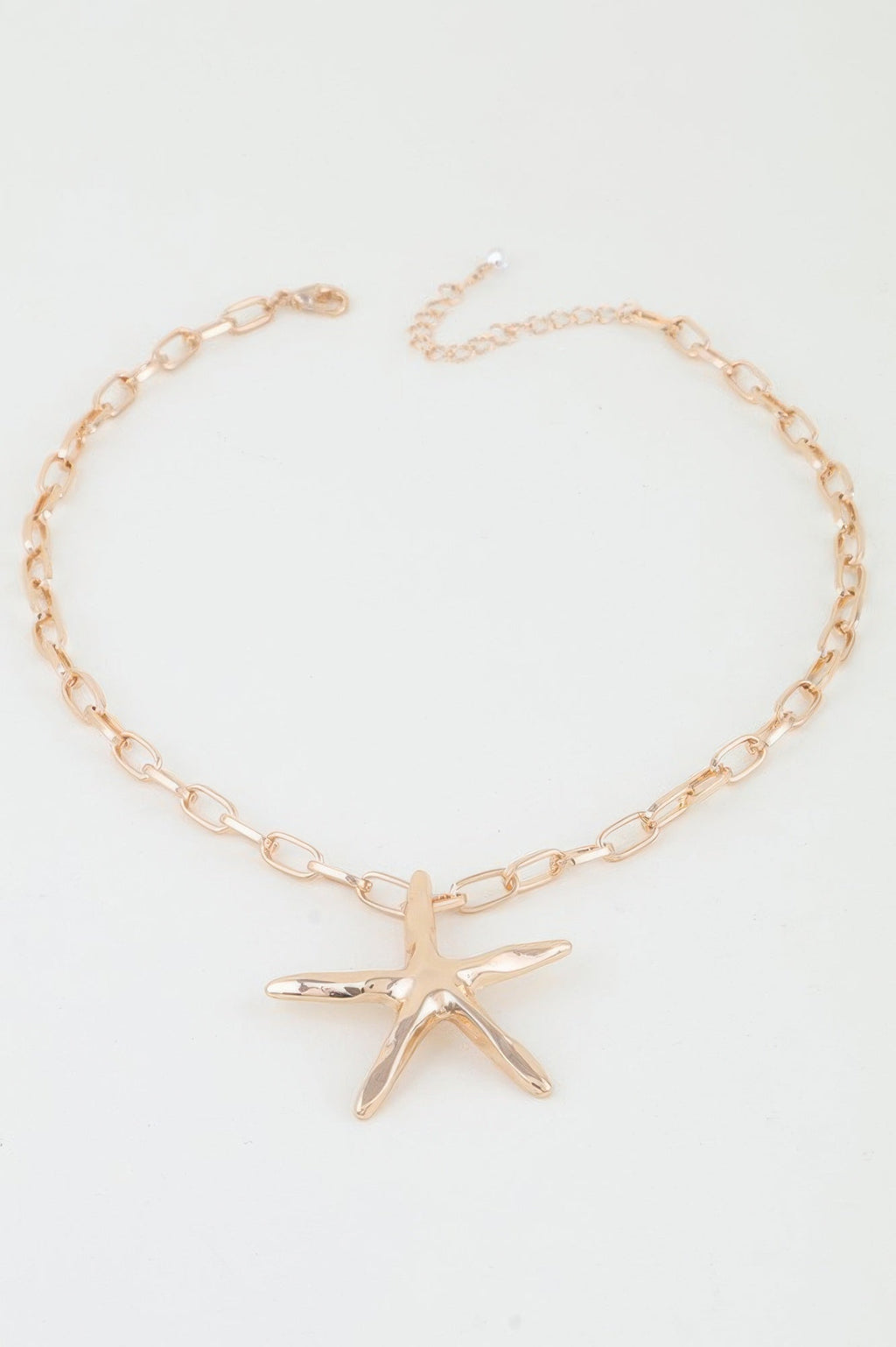 Shiny Starfish Link Chain Necklace