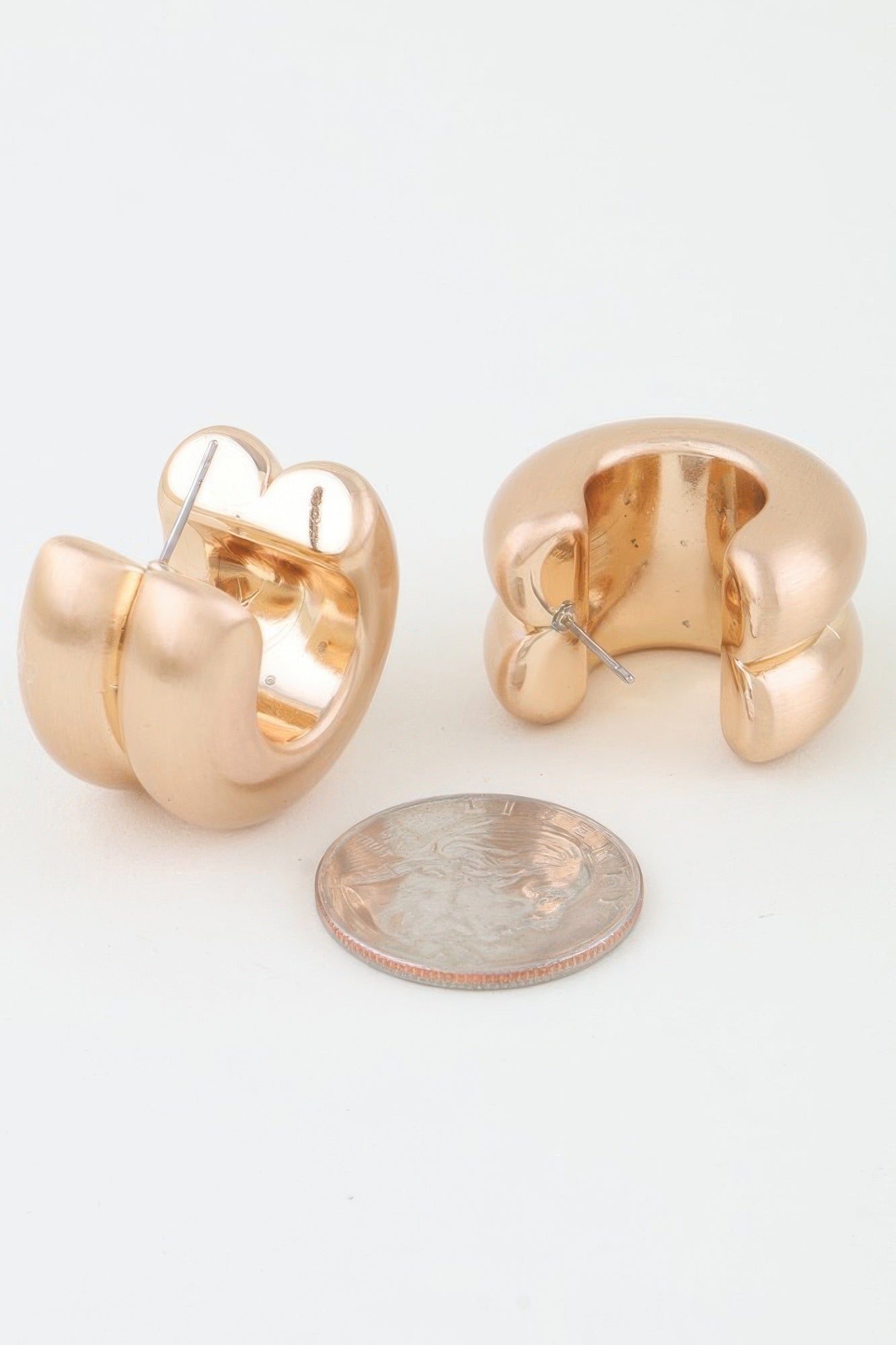 Double Matte Hoop Earrings