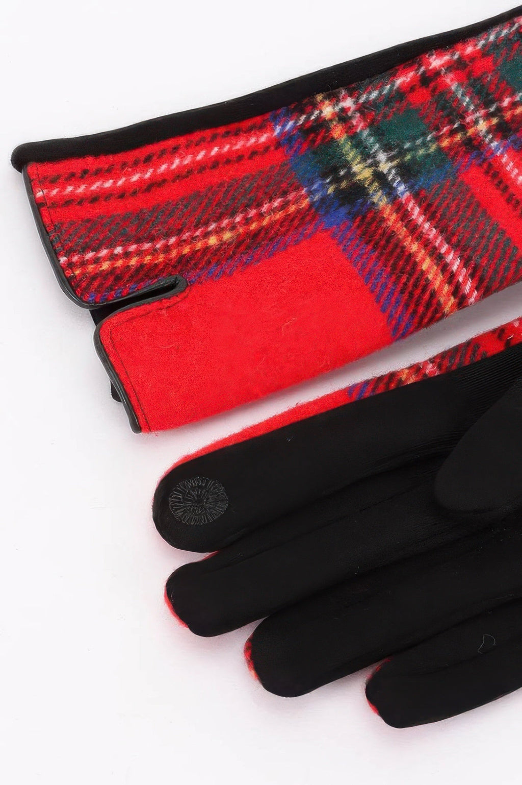 Plaid Pattern Gloves
