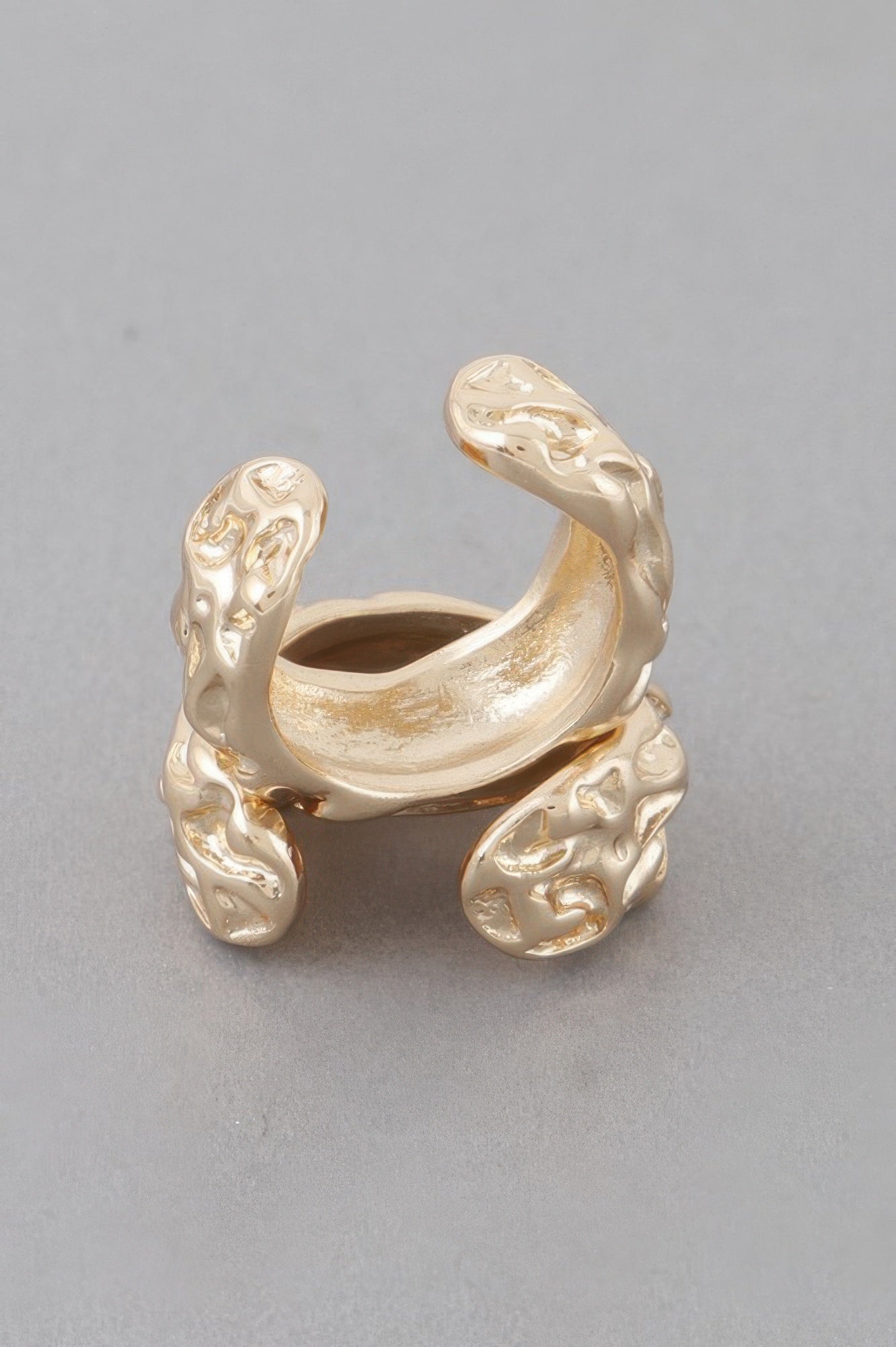 Abstract Ripple Hoop Earrings