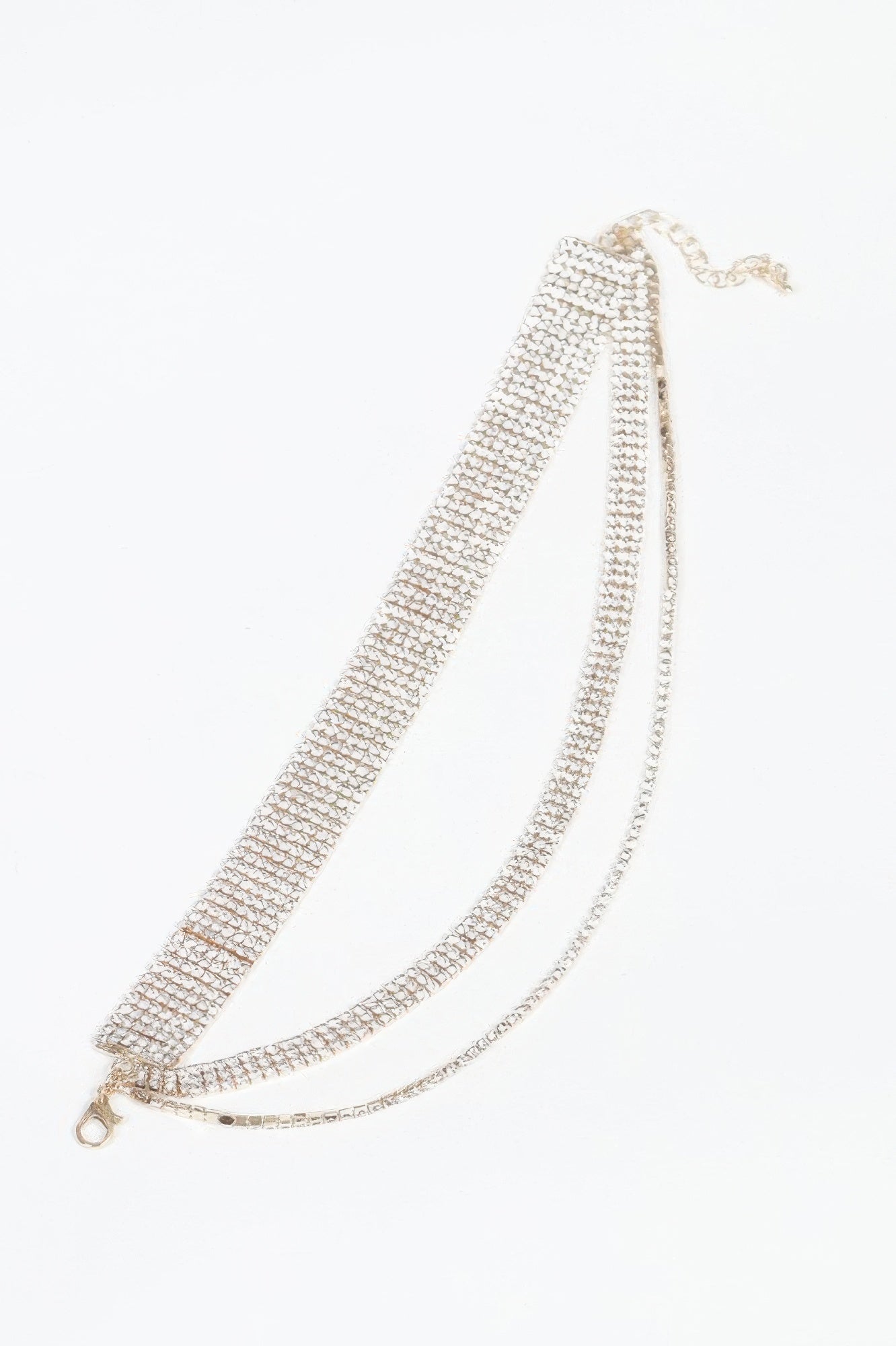Layered Rhinestone Anklet