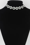 Emerald Green Rhinestone Choker Necklace