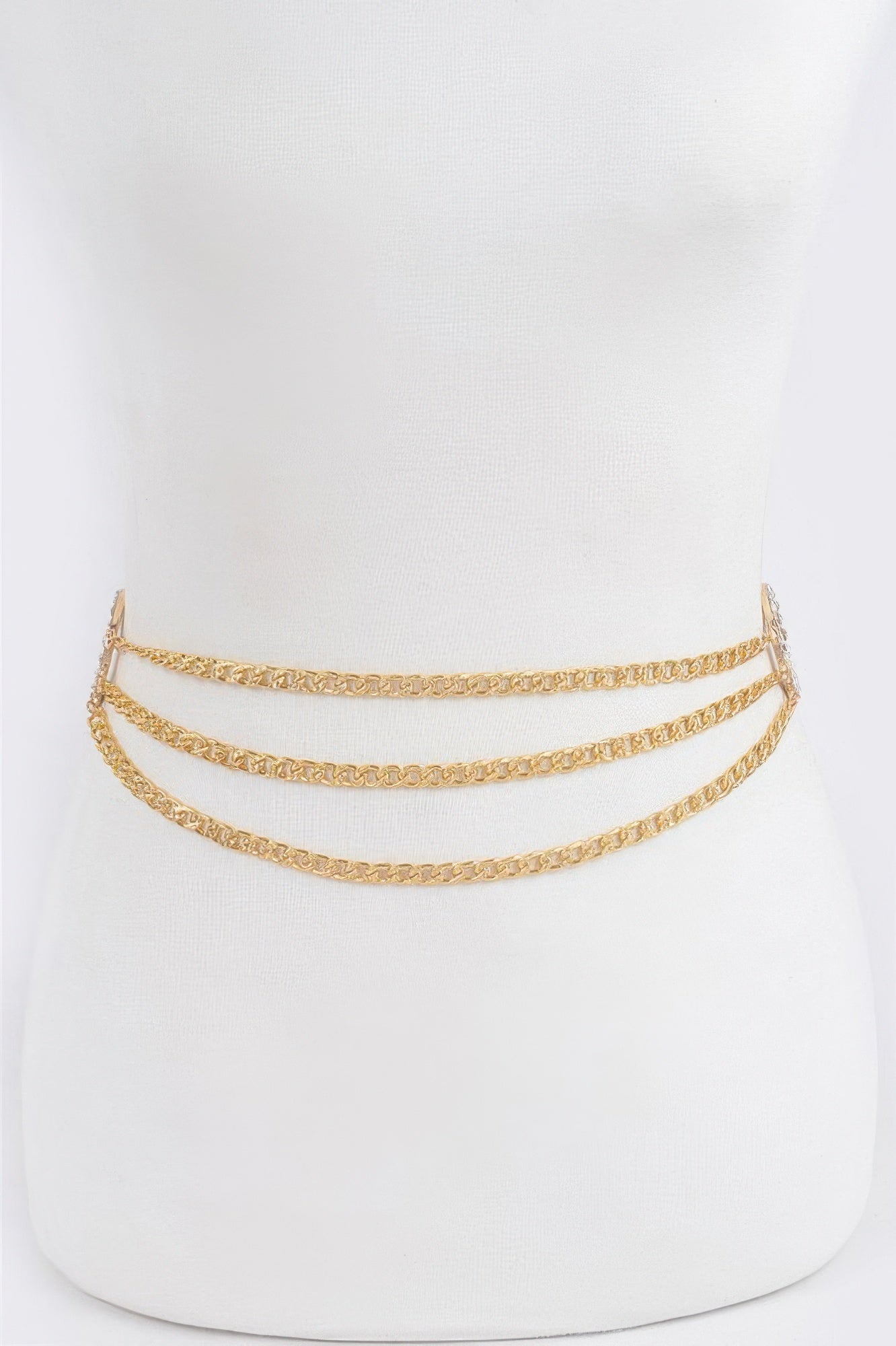 Chain Belt W/ Stone Ring