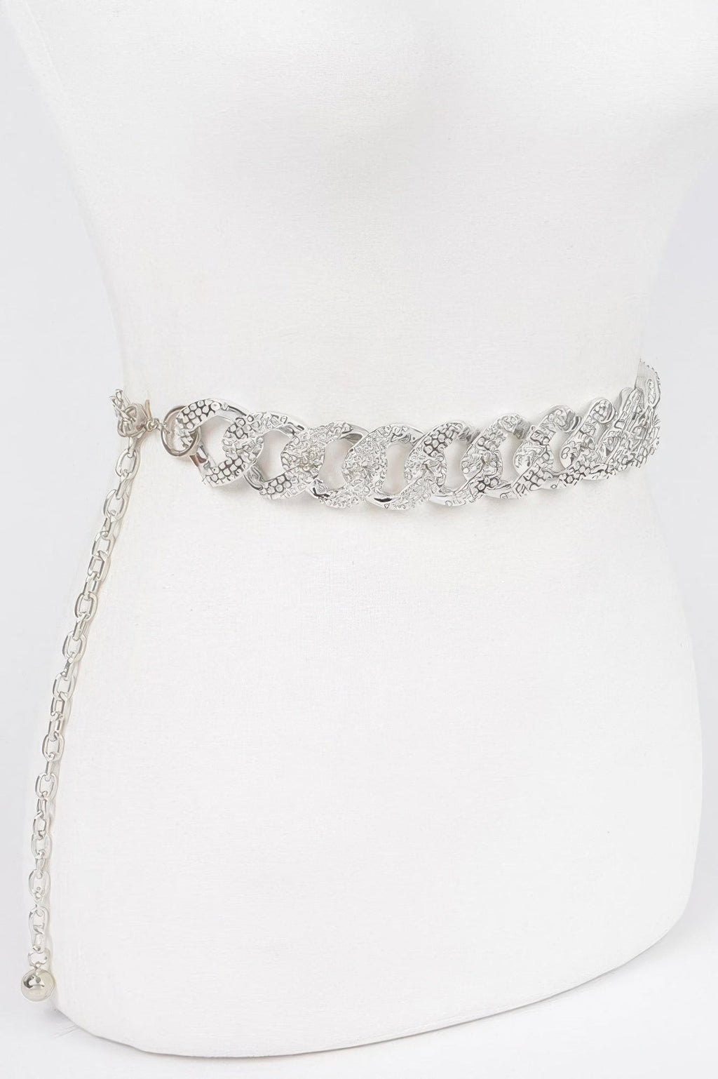 Rhinestone Oversized Chain Belt