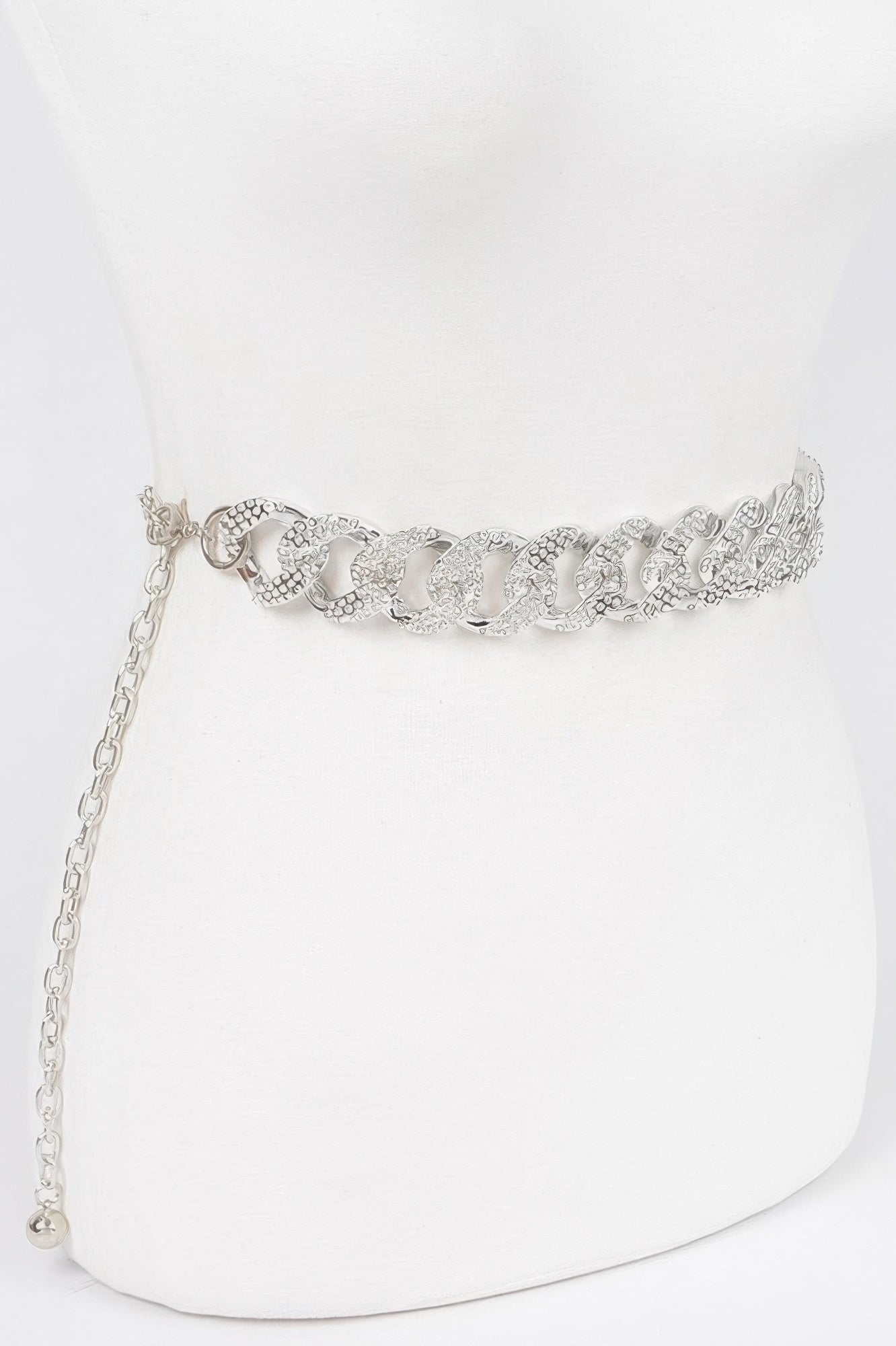 Rhinestone Oversized Chain Belt