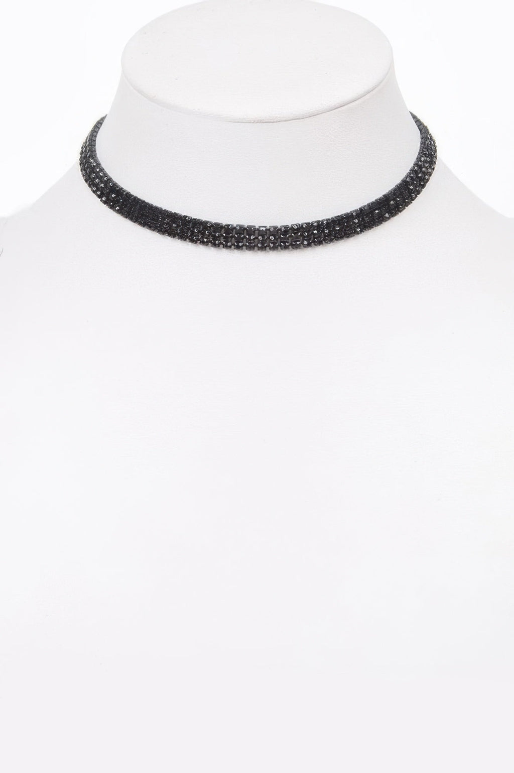 Circle Rhinestone Party Choker Necklace
