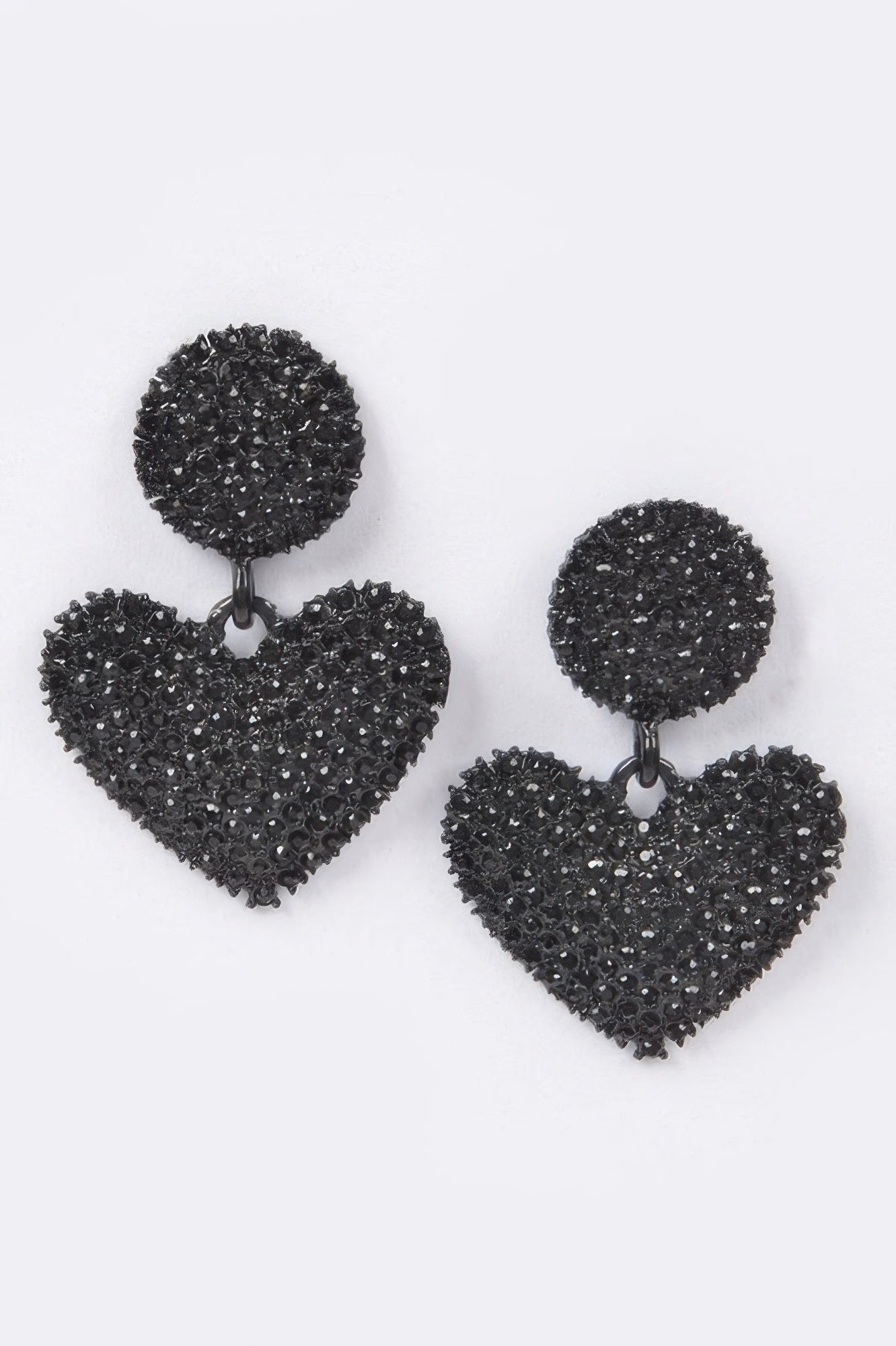 Heart Rhinestone Earrings