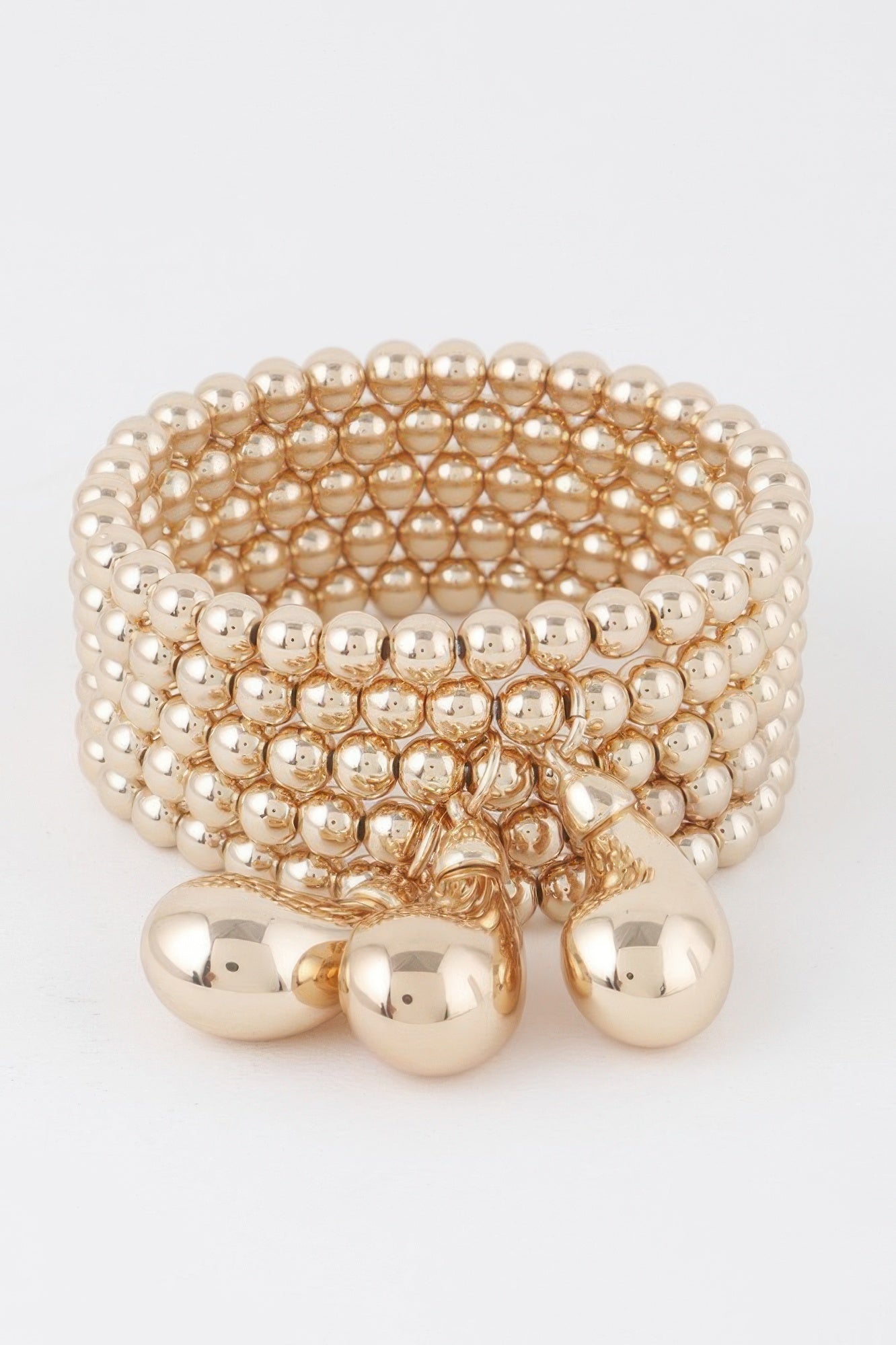 Beaded Triple Teardrop Bracelet