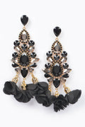 Multi Rhinestone Flower Party Earring