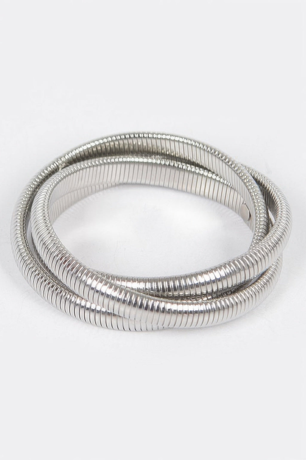 Aluminum Triple Stretch Chain Bracelet