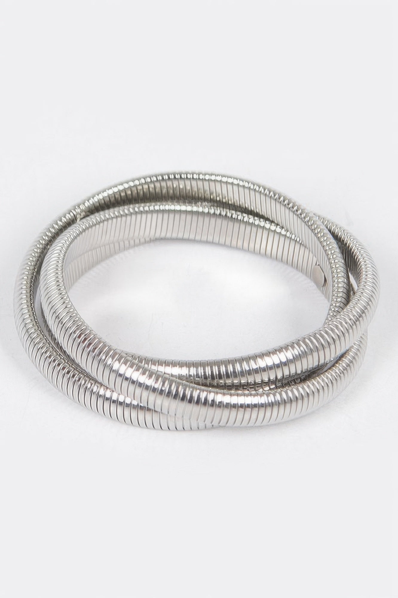 Aluminum Triple Stretch Chain Bracelet