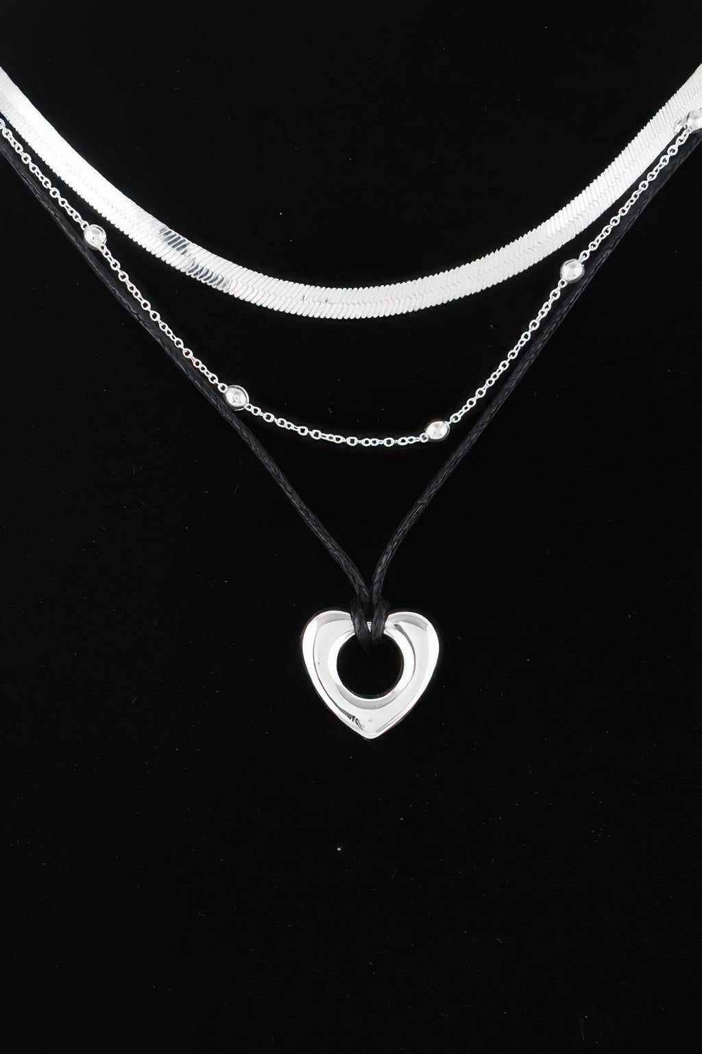 Multi Open Heart Necklace