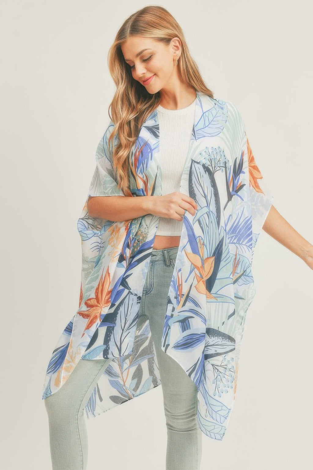 Forest Print Kimono