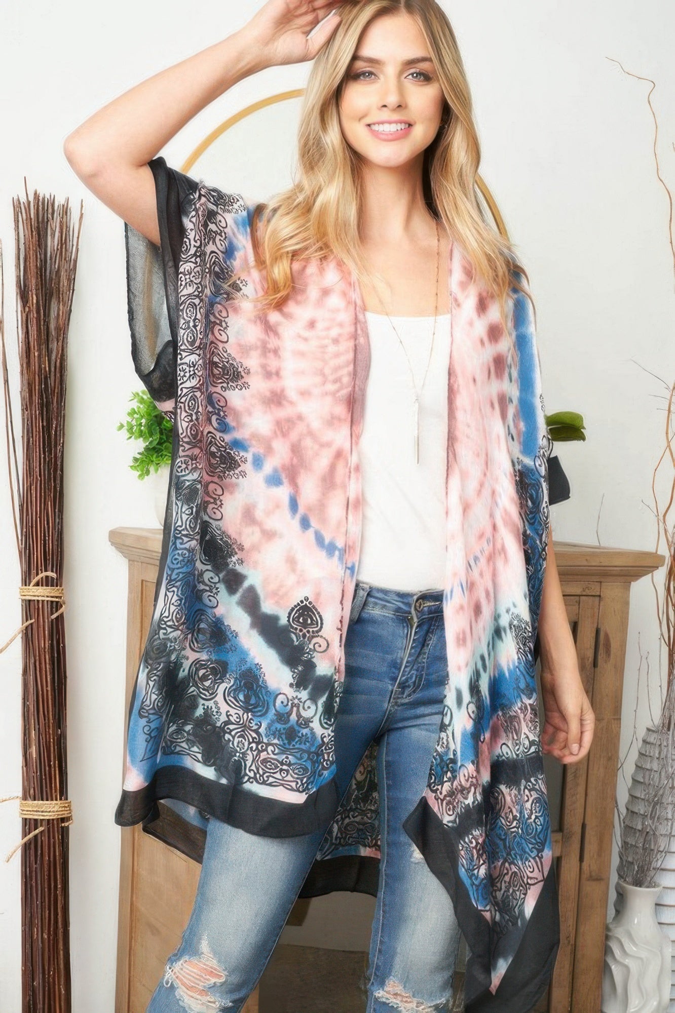 Tie Dye Boho Kimono