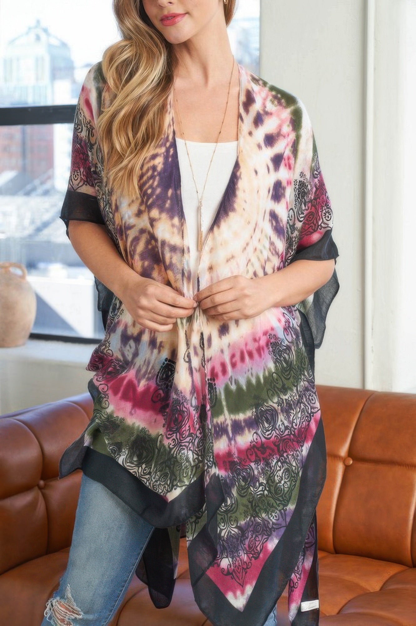 Tie Dye Boho Kimono