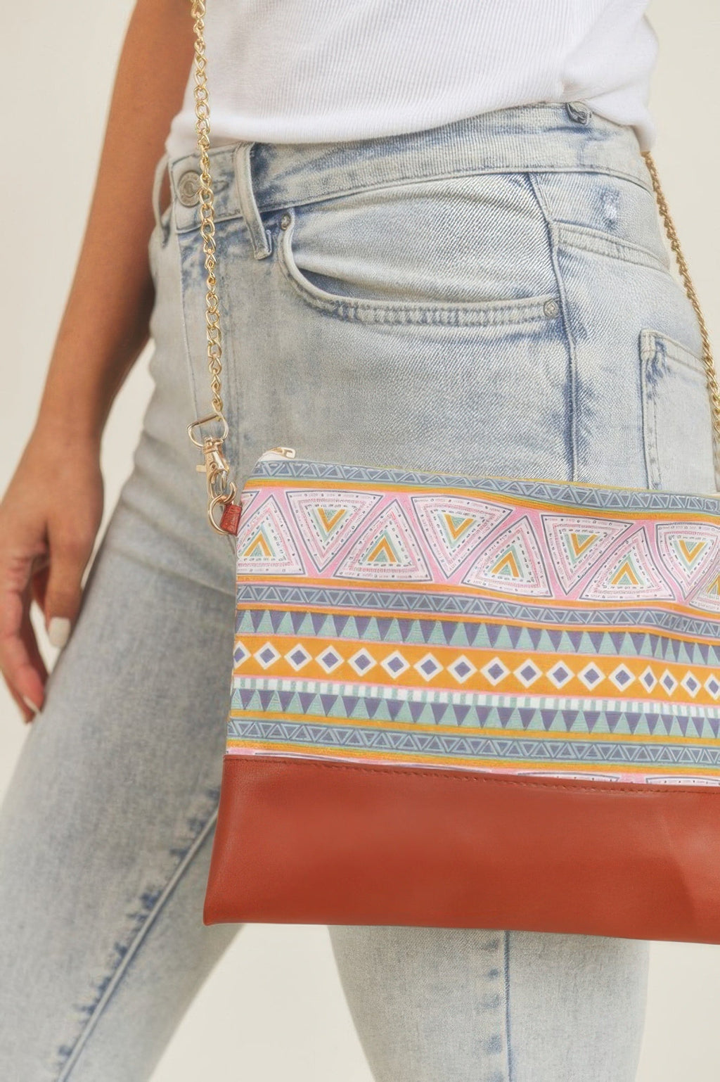 Aztec Crossbody & Wristlet Bag