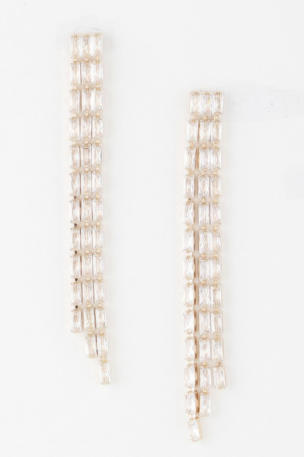 Rhinestone Tassle Earrings