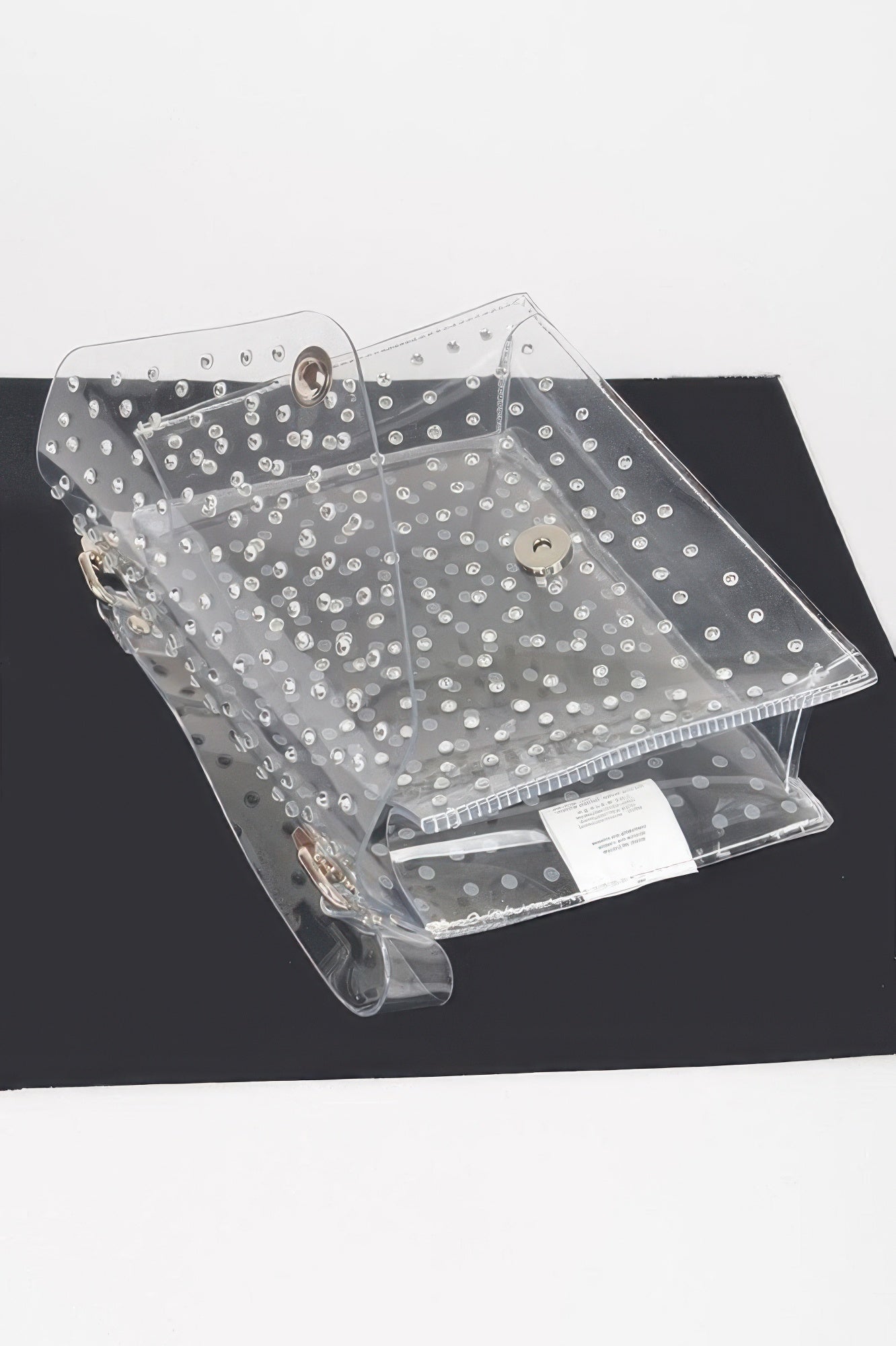 Rhinestone Hot Fix Clear Crossbody Bag