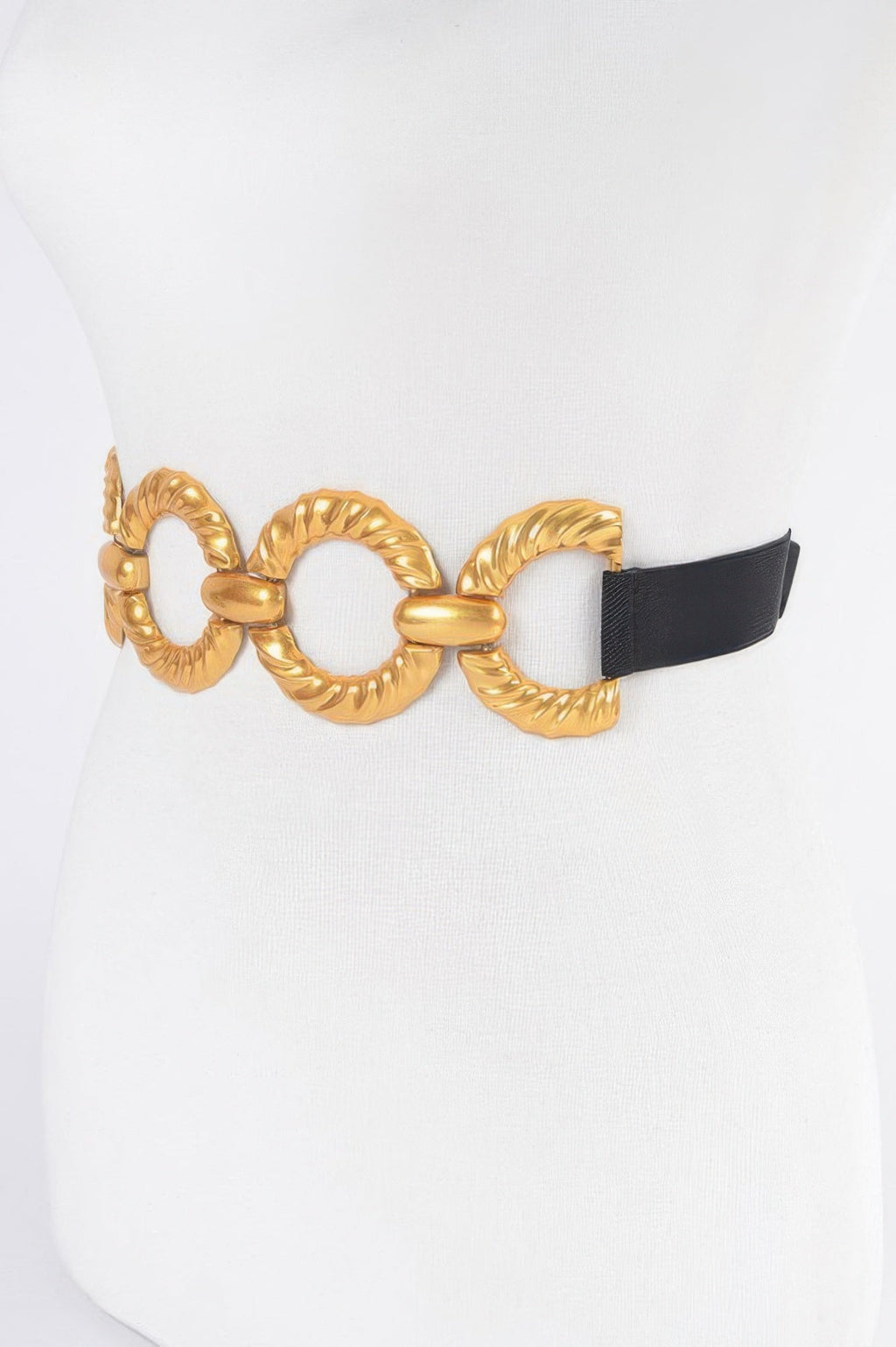 Multi Metal Buckle Elastic Plus Size Belt