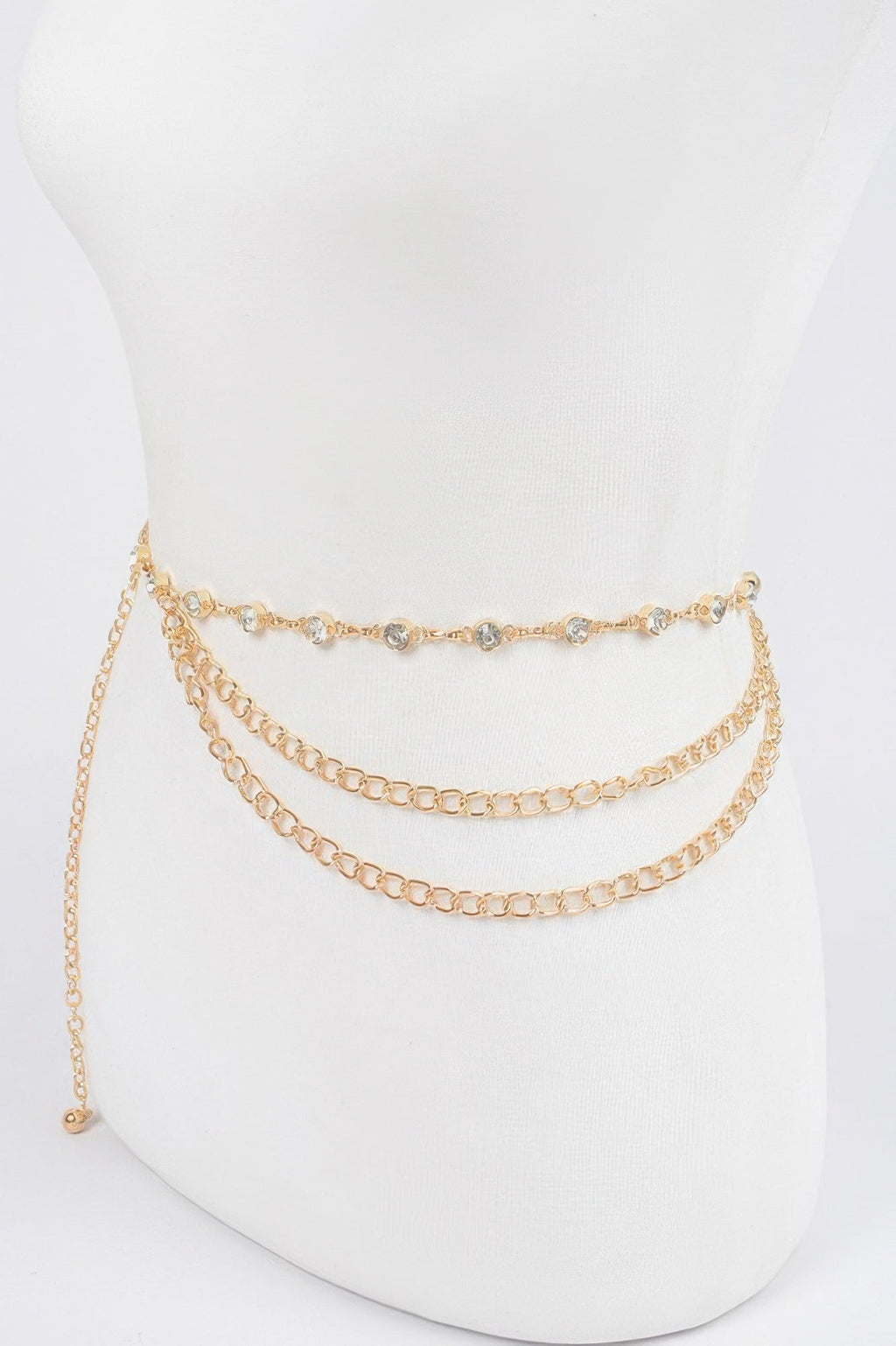 Stone Chain Layered Belt
