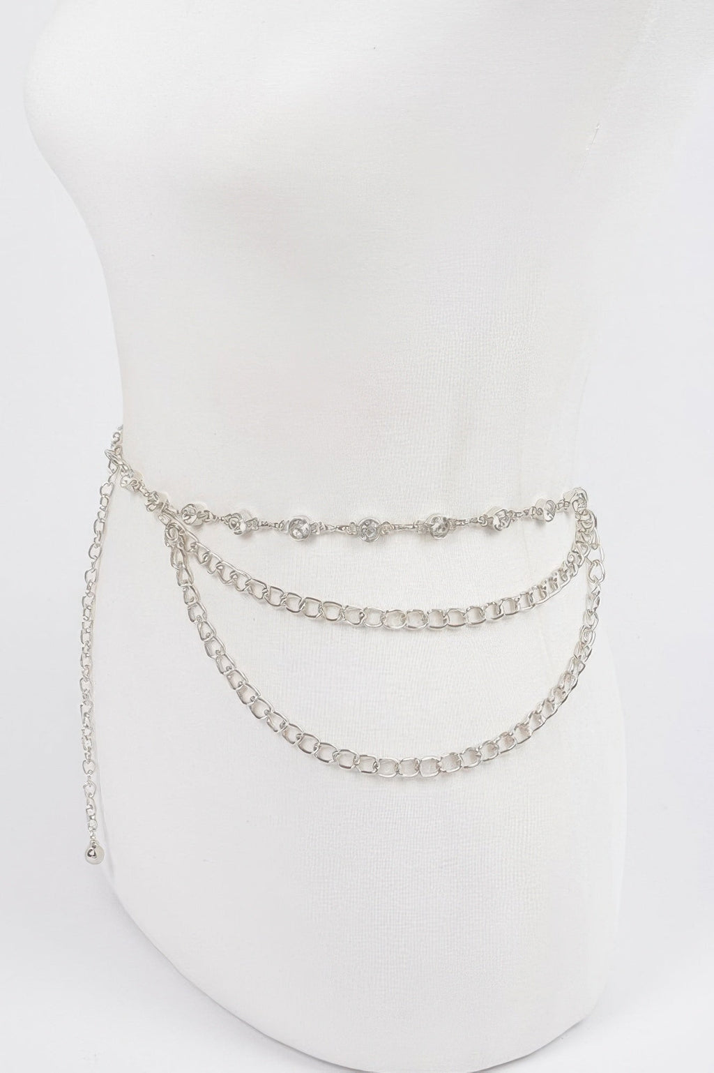 Stone Chain Layered Belt