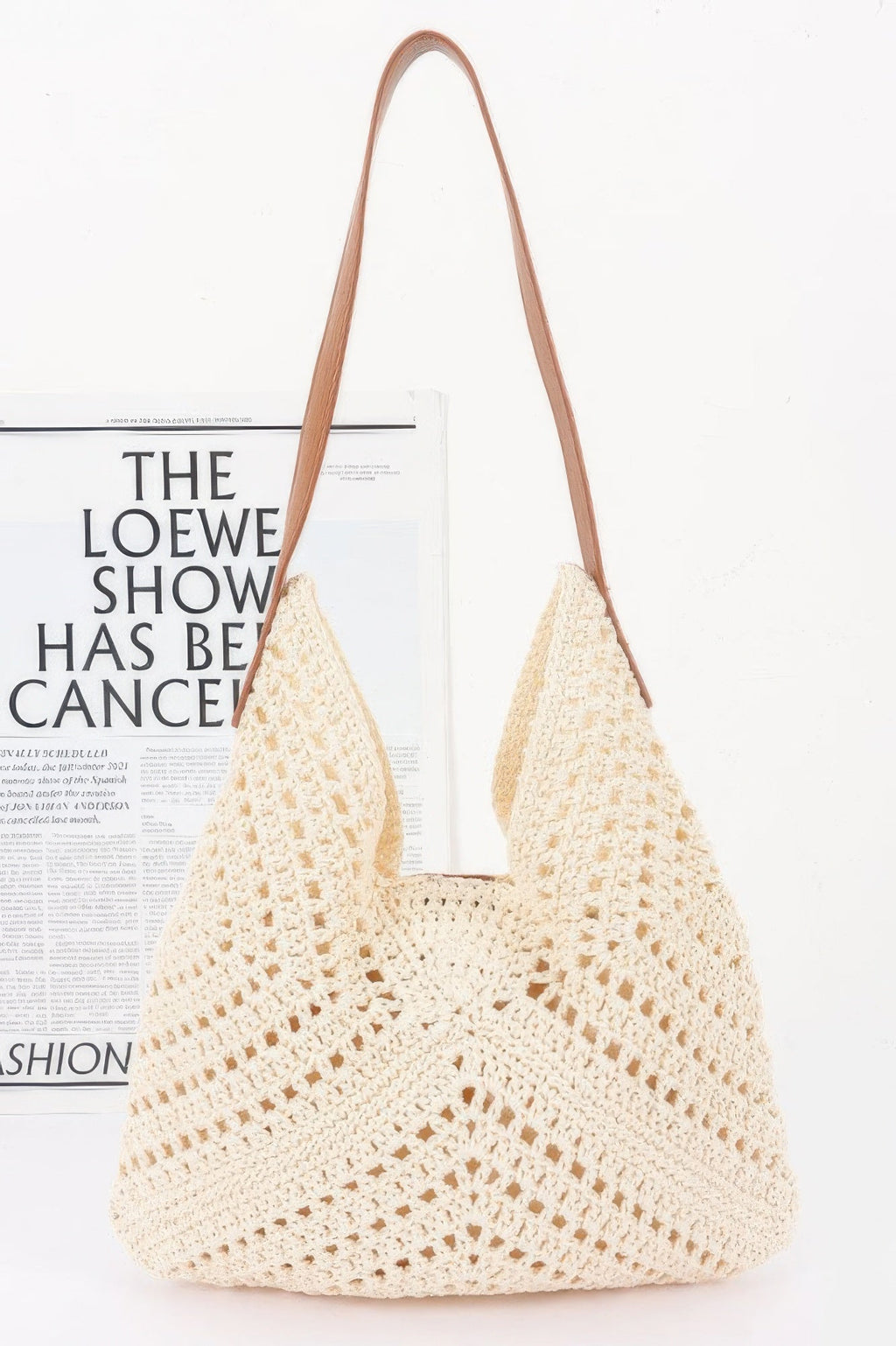 Crochet Shoulder Bag With Pouch