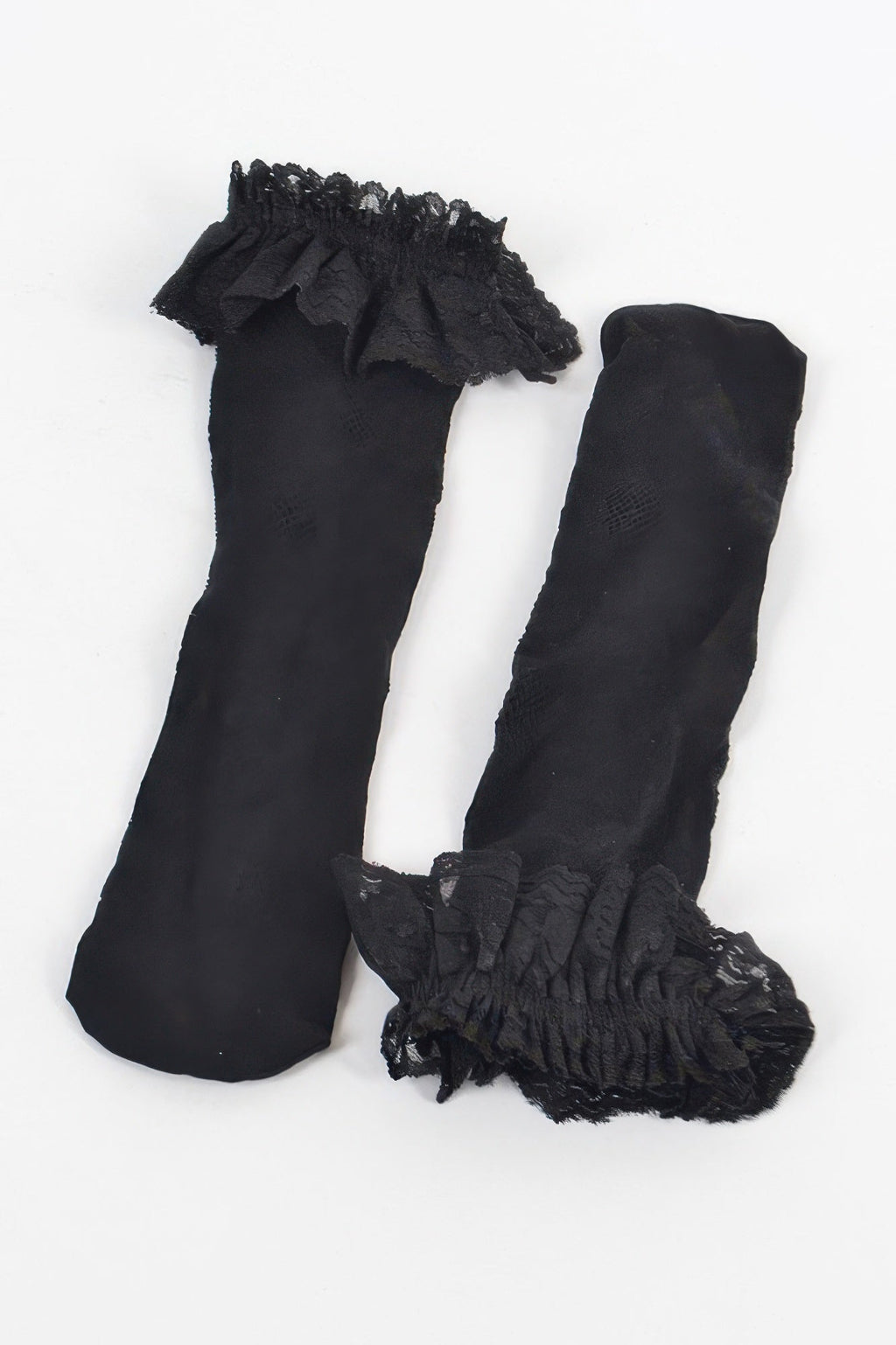 Laced Floral Mesh Socks