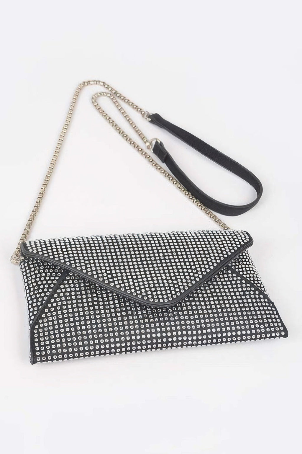 Hot Fix Rhinestones Envelope Clutch