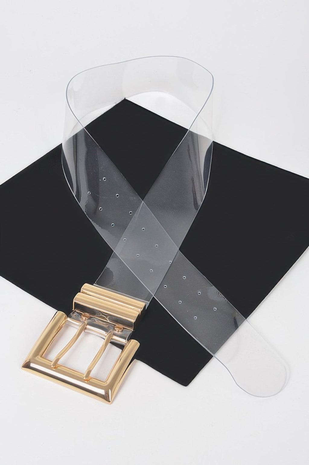 Metal Buckle Transparent Belt