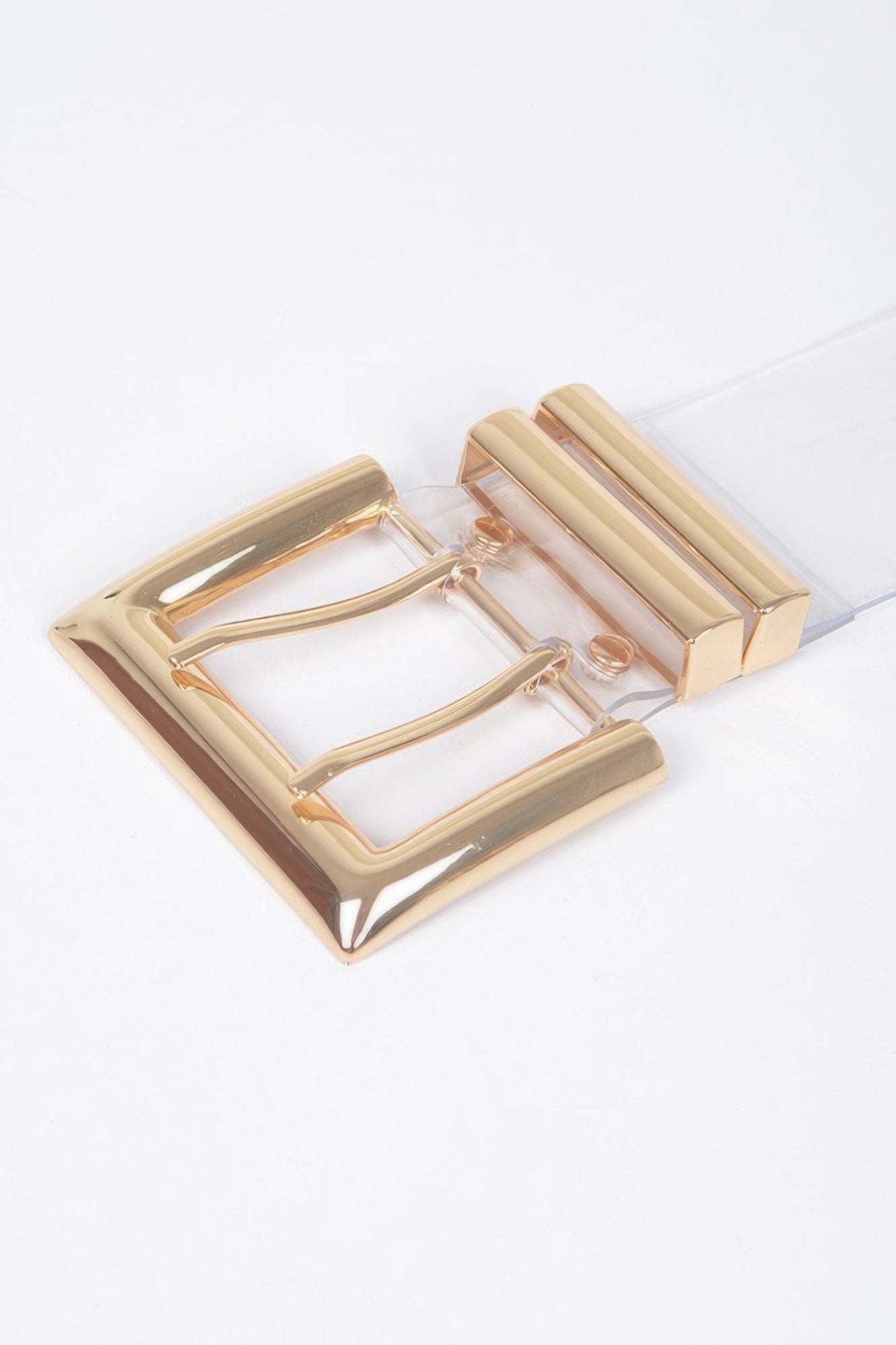 Metal Buckle Transparent Belt