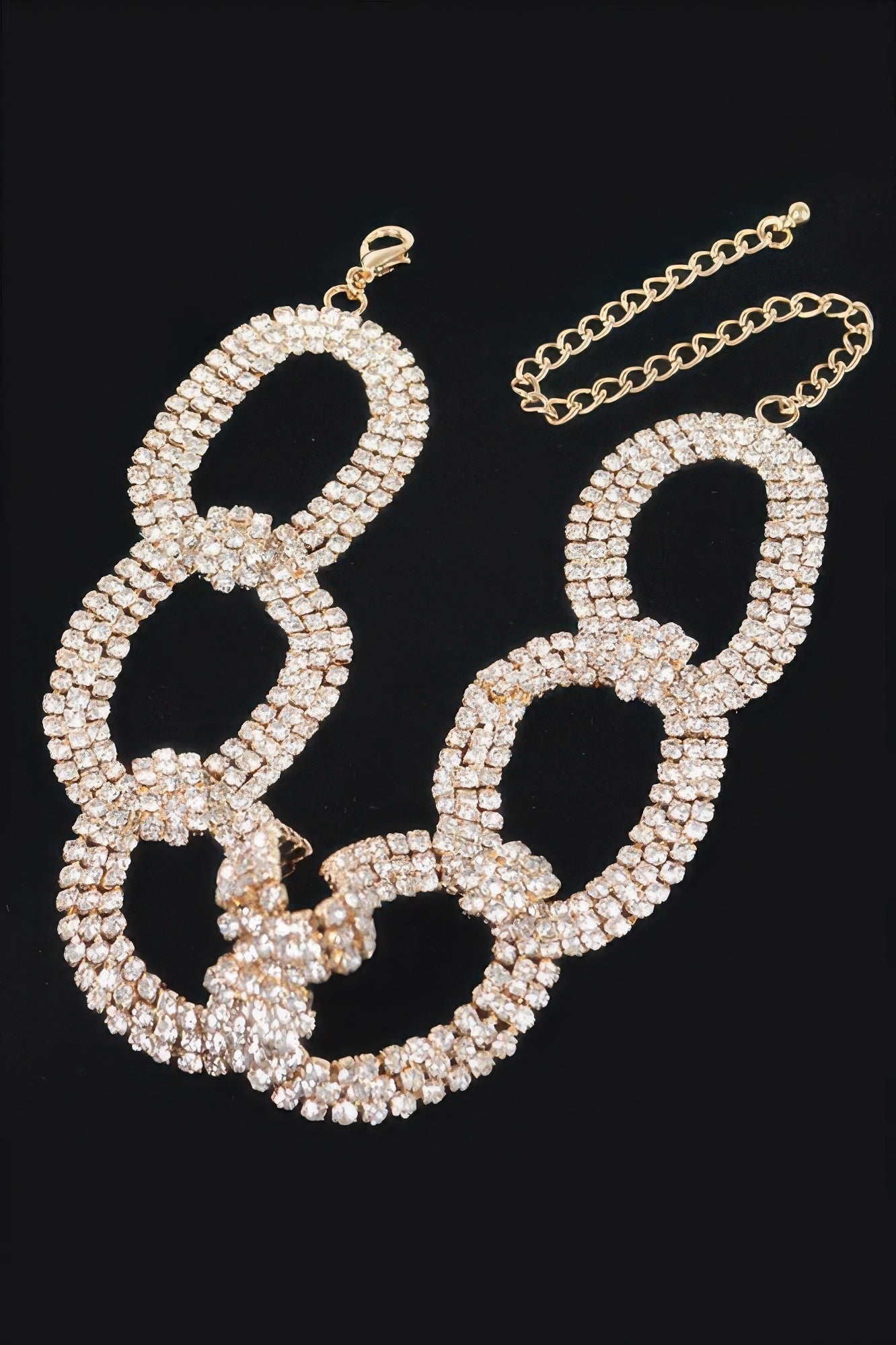 Rhinestone Chain Choker