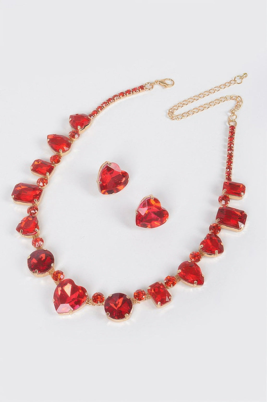 Stone Earring And Necklace Set